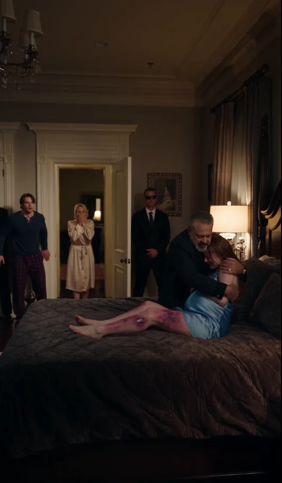 My Retired Mafia Boss Father Pulled Back My Blanket and Saw What My Husband Had Done to Me While I Was 7 Months Pregnant—Then Everything Changed… 😱💔