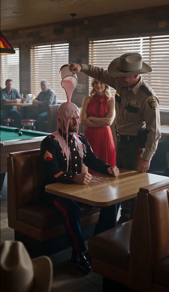 A sheriff thought he could humiliate a retired SEAL in front of his WIFE, but the gesture they exchanged told me the real battle had just begun