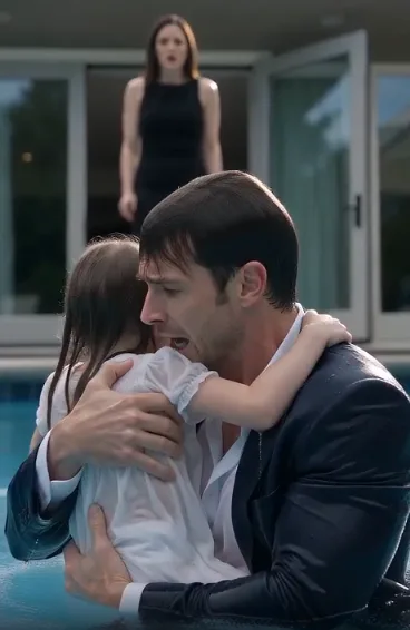 She Threw the Little Girl Into the Pool—Then a Key Fell Out of Her Teddy Bear