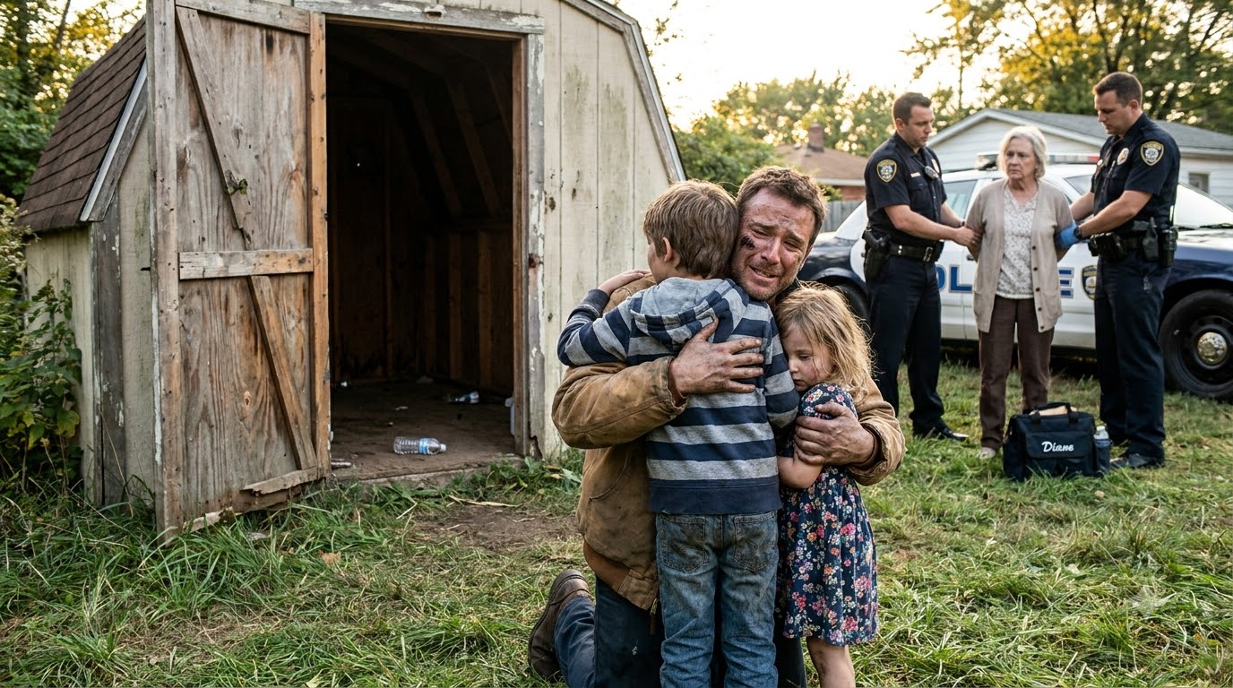 I came home from work and heard my 9-year-old son screaming from our backyard shed—then I realized his 5-year-old sister was trapped inside with him.