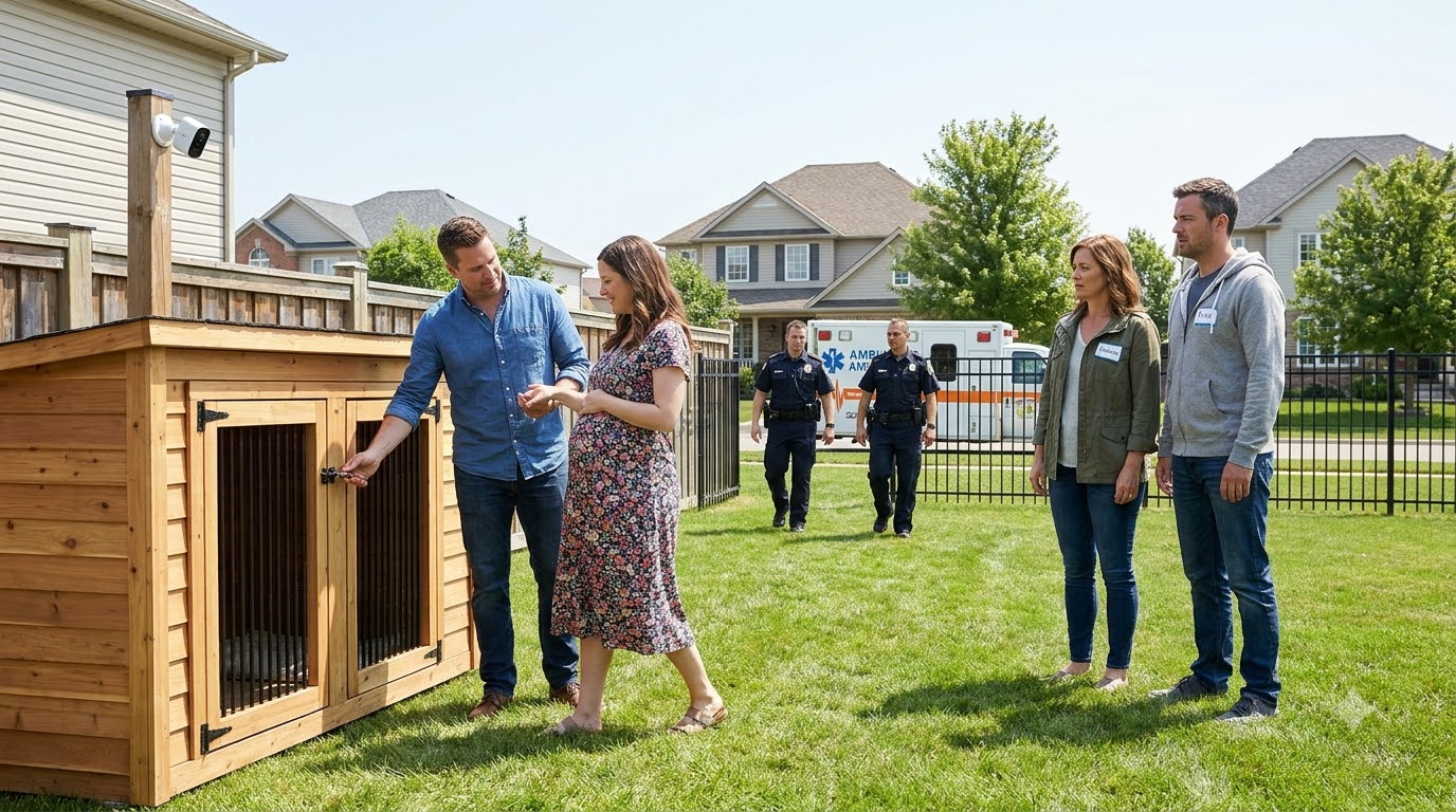 I came home early and found my eight-month-pregnant wife tied inside a dog kennel.