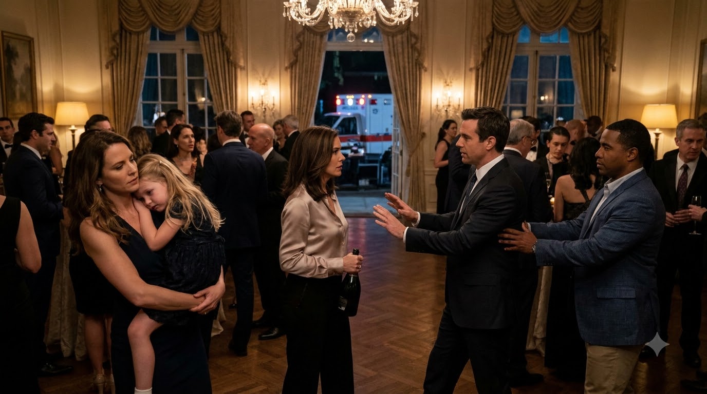 My mother-in-law smashed a champagne bottle against my six-year-old daughter’s head—then my husband ordered me to apologize for ruining the party.