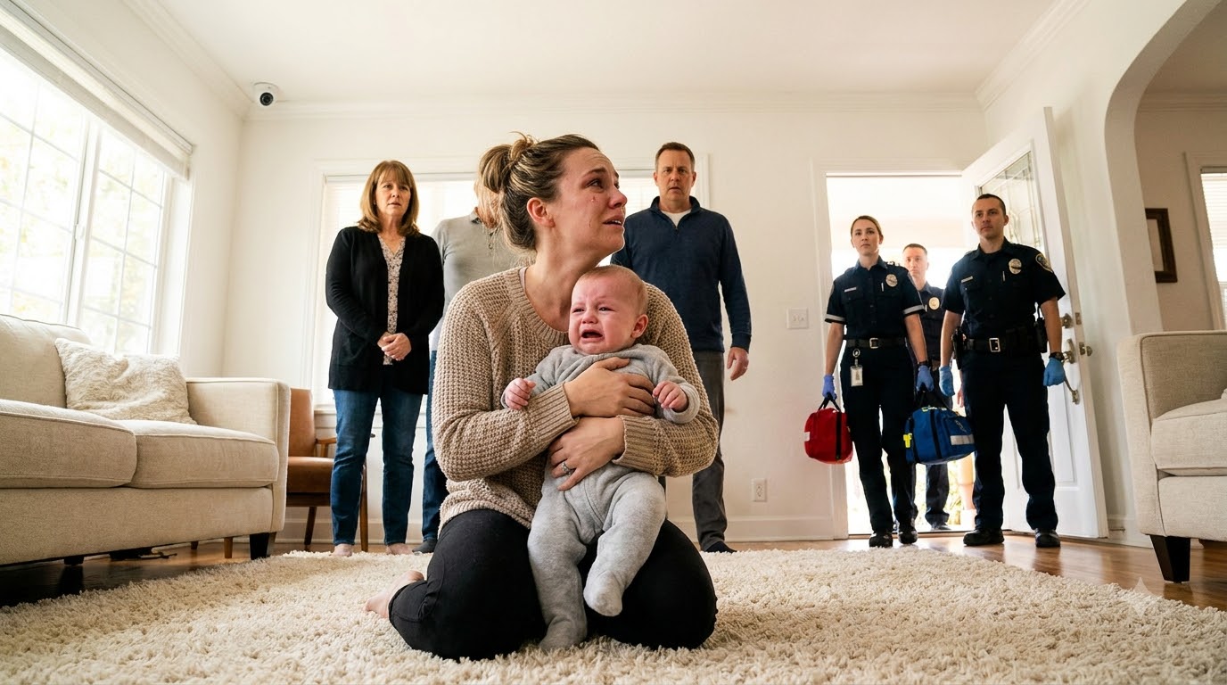 My mother-in-law threw my six-week-old baby onto the rug because he wouldn’t stop crying.