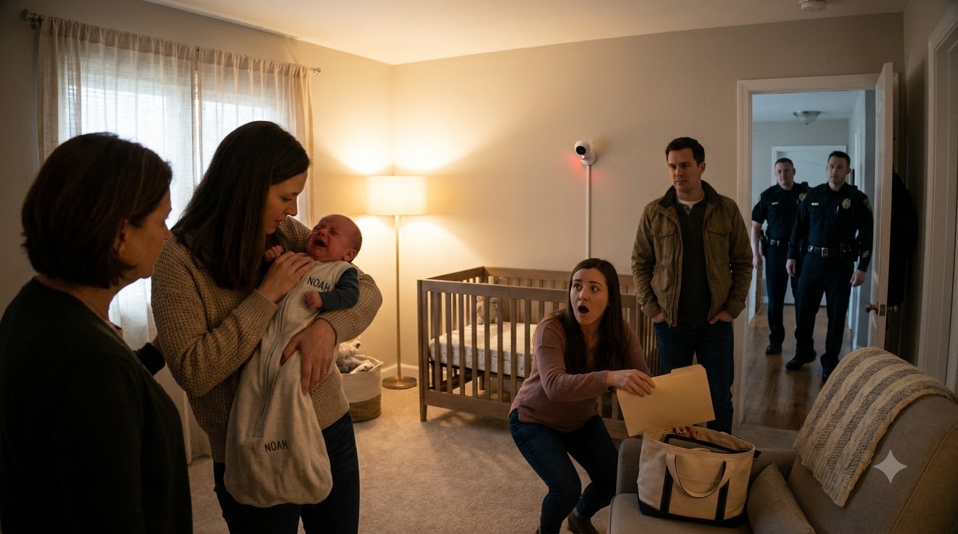 My husband watched his mother endanger our newborn—then demanded that I apologize to her.