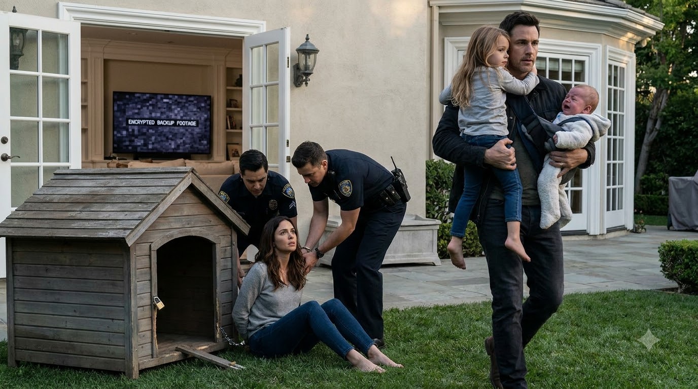 The little girl screamed while clutching her baby brother—then their father came home.