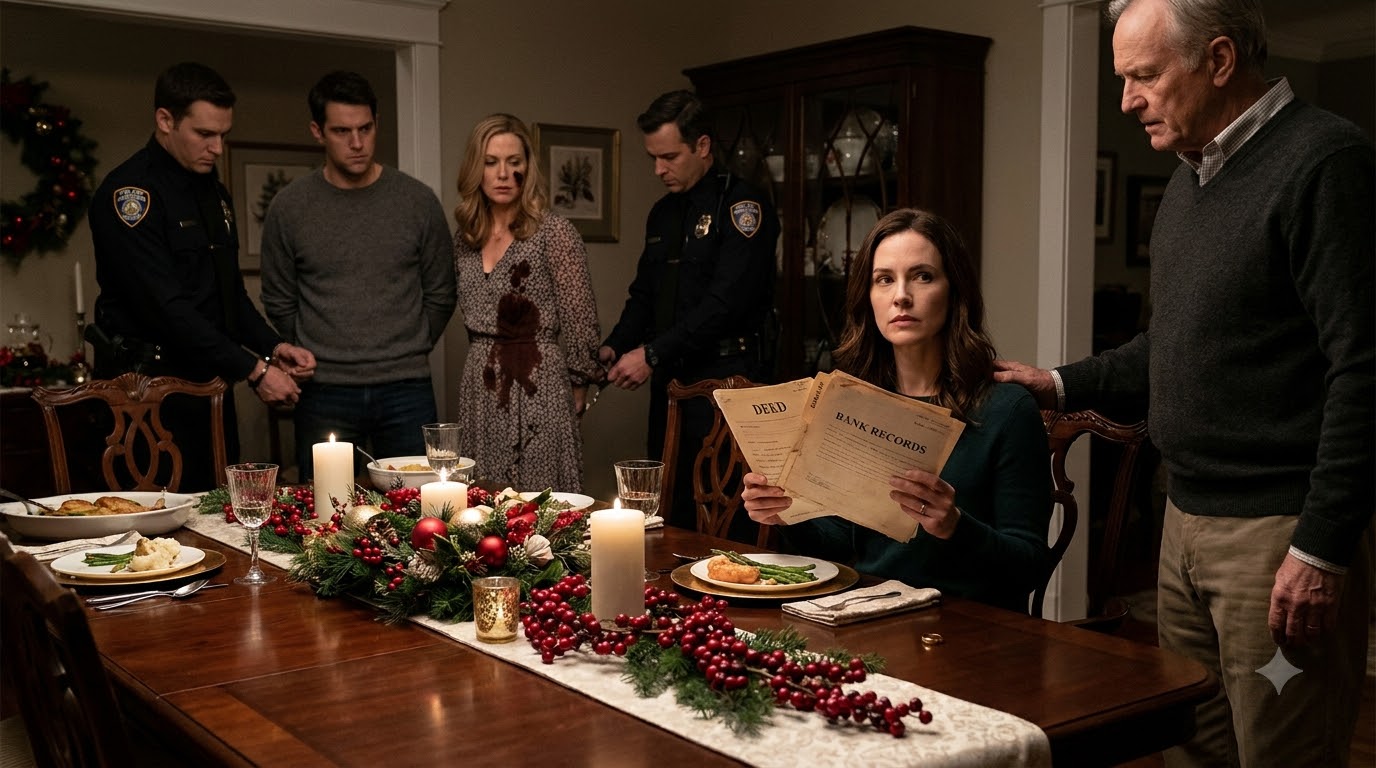 My mother-in-law slapped me at Christmas while my husband and his family laughed—but the envelope my father-in-law carried proved the house was mine and exposed everything they had stolen.