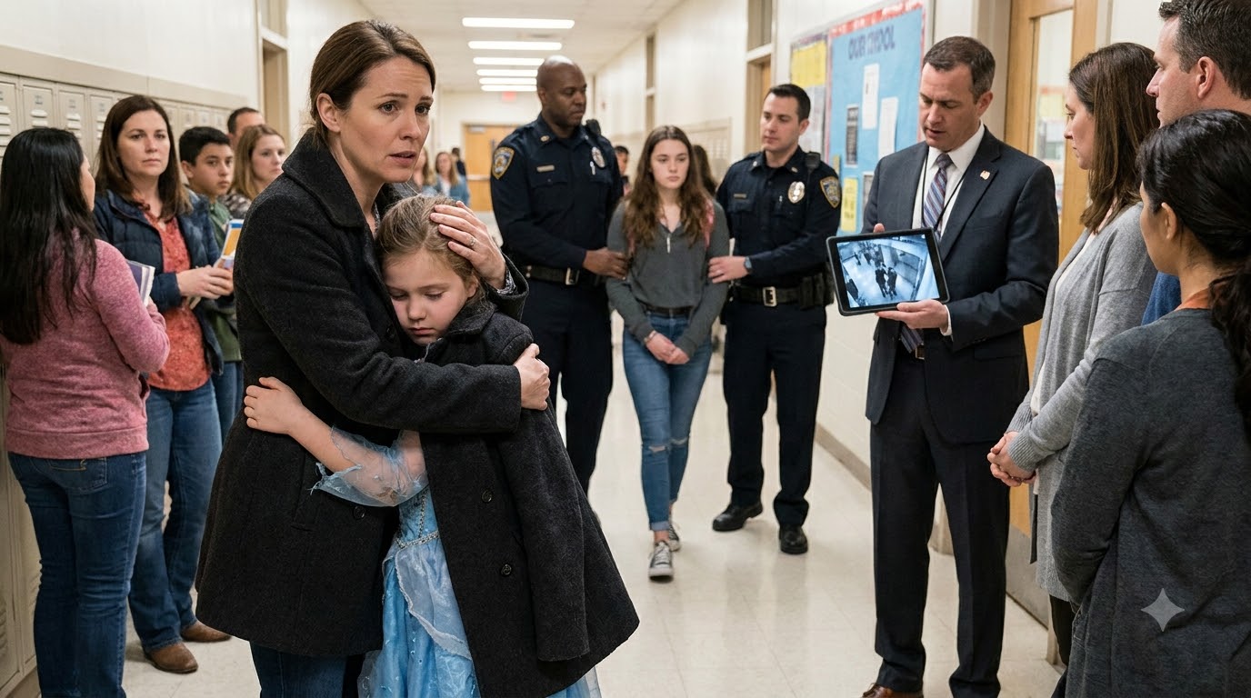 Vanessa tore my daughter’s princess dress and dragged her by the hair before the whole school—so I struck her back and exposed her cruelty on the hallway cameras.