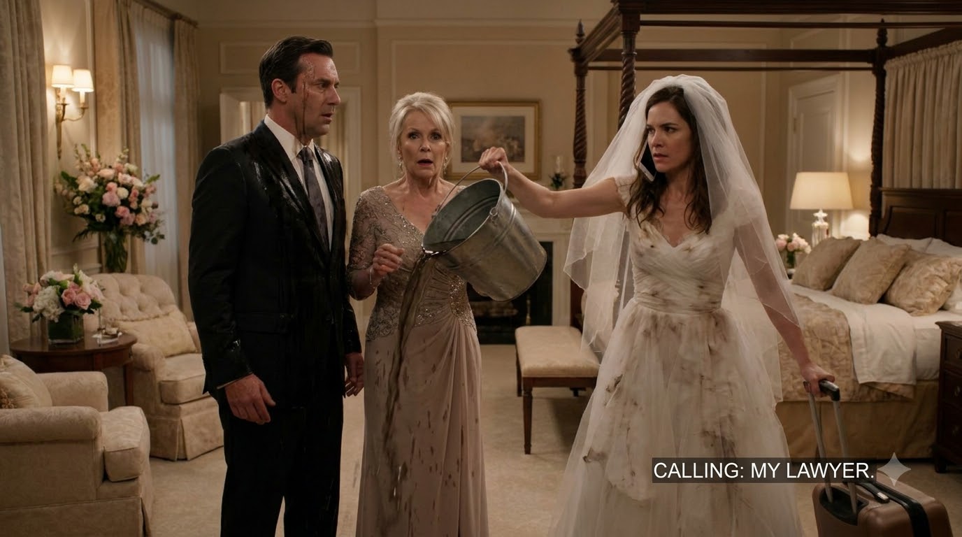 On my wedding night, my husband slapped me for refusing to wash his family’s dirty underwear, so I dumped the bucket over him—and canceled the $120 million investment that could save his company.