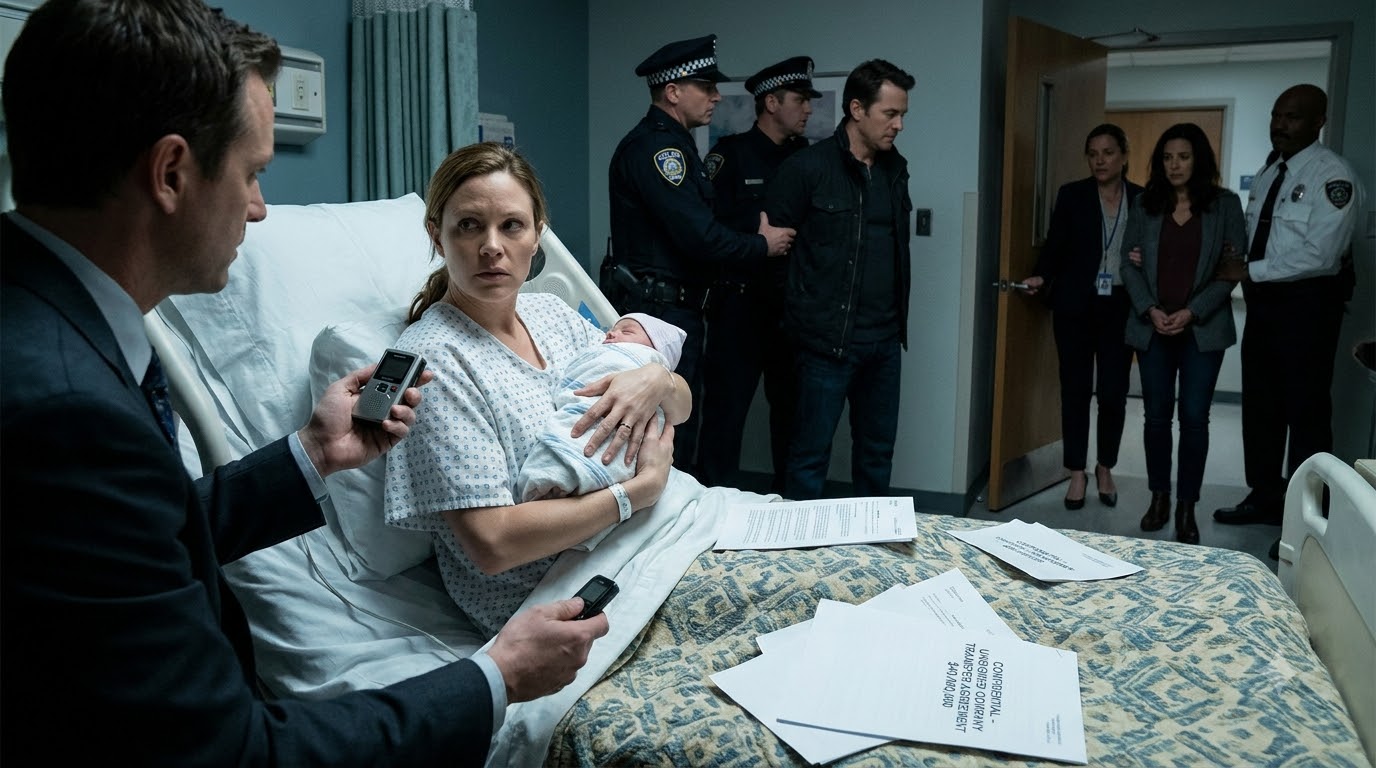 My husband brought his half-dressed mistress into my hospital room hours after I gave birth, and his mother slapped me—never knowing I had recorded their plan to steal my $40 million company.
