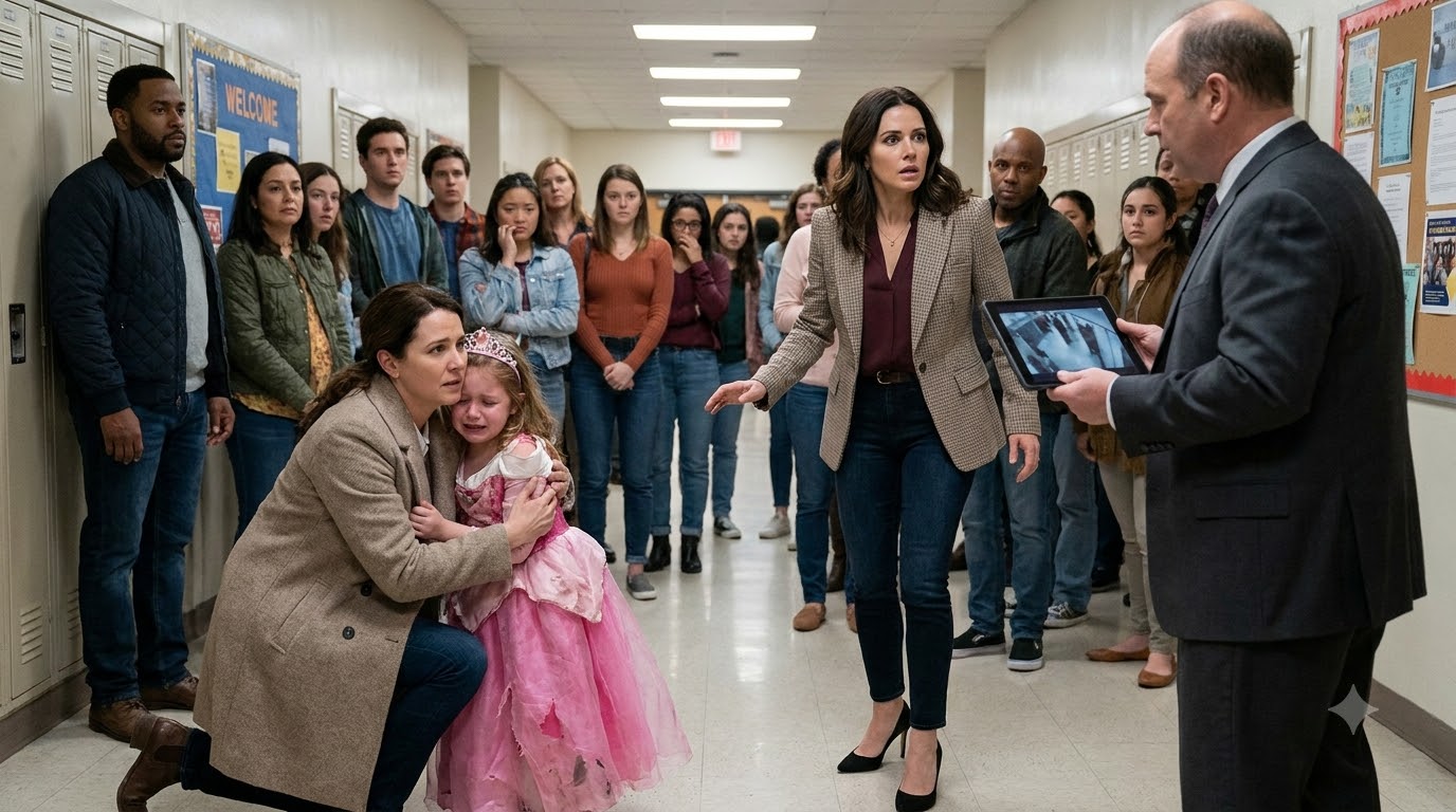 Vanessa Tore My Daughter’s Princess Dress In Front Of The Whole School, But The Security Footage Revealed The Secret She Never Wanted Anyone To See