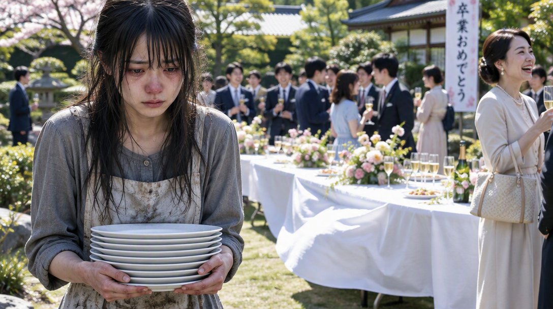 娘の卒業祝いの庭で、私は妻の嘘と娘の未来を知った