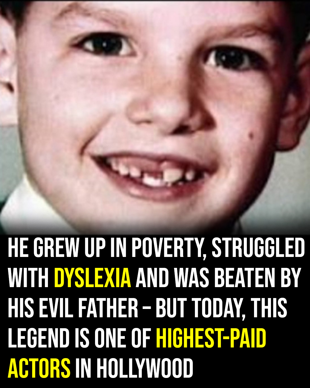 The dark childhood of a Hollywood legend