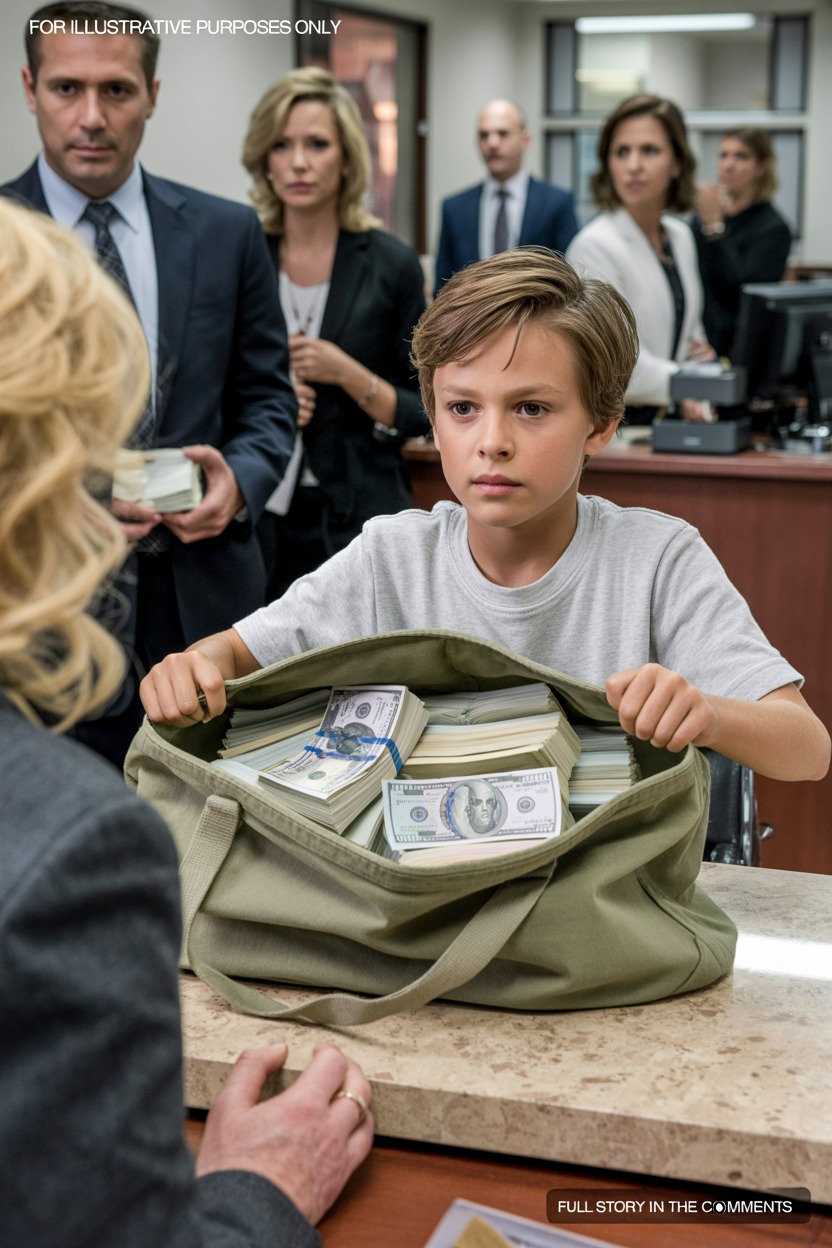 An Eight Year Old Entered A Bank Alone And Pulled Out Something No One Expected