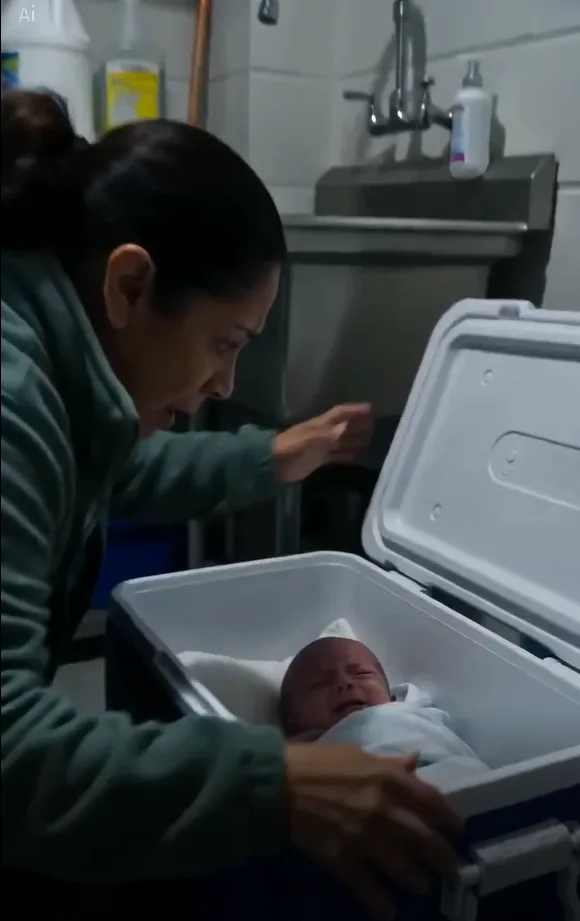 My stepmother had already hidden my newborn daughter inside the ice box by the time I heard the muffled crying from the utility room.