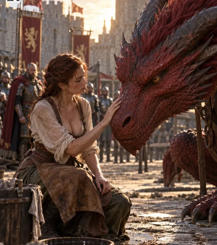 THE DRAGON REFUSED FIFTY RIDERS IN A SINGLE WEEK — IT KNELT THE MOMENT THE STABLE GIRL WALKED PAST 🐉