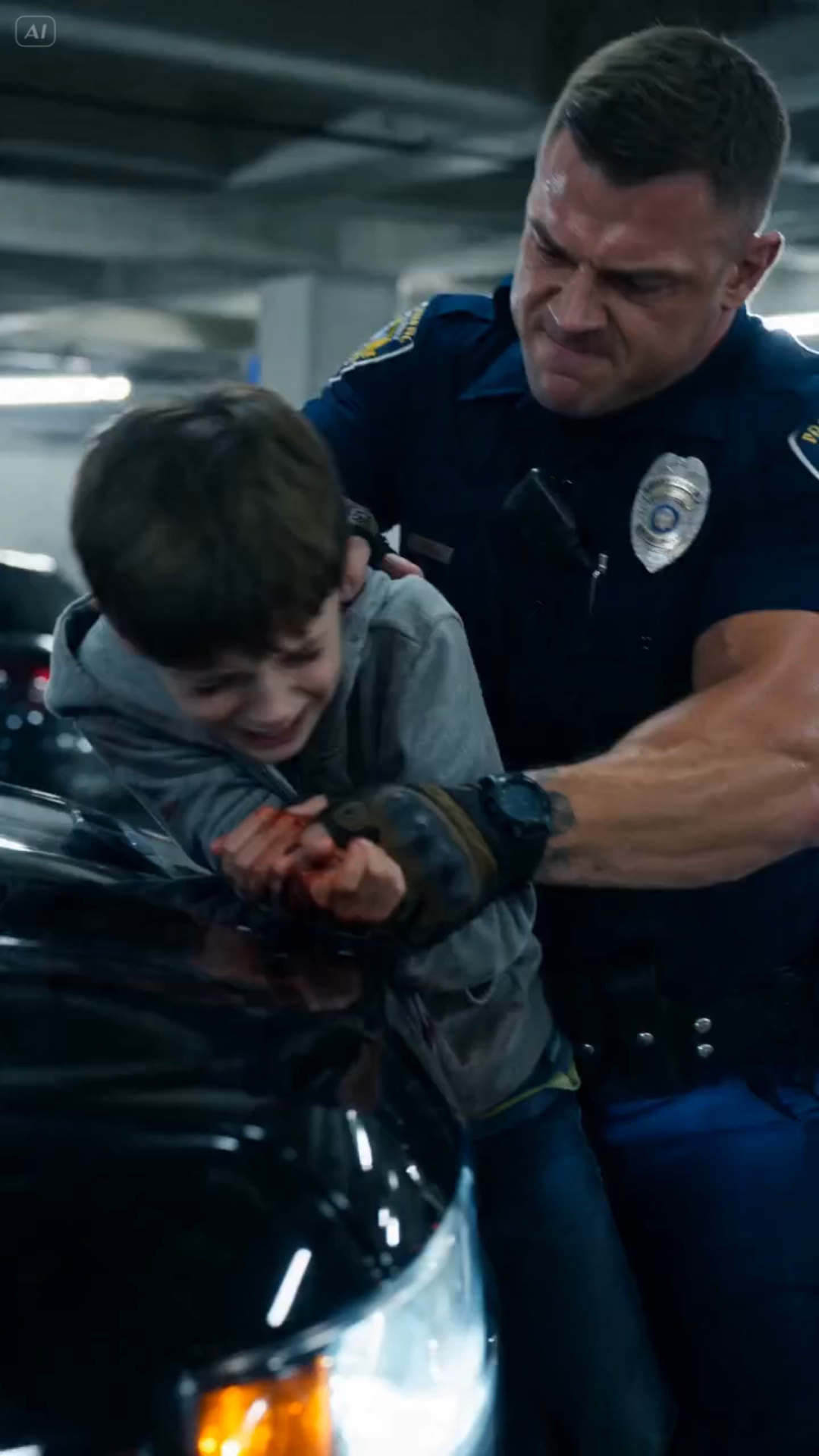THEY SLAMMED THE TEEN AGAINST A FEDERAL SUV… THEN HIS FATHER WALKED OUT OF THE SHADOWS