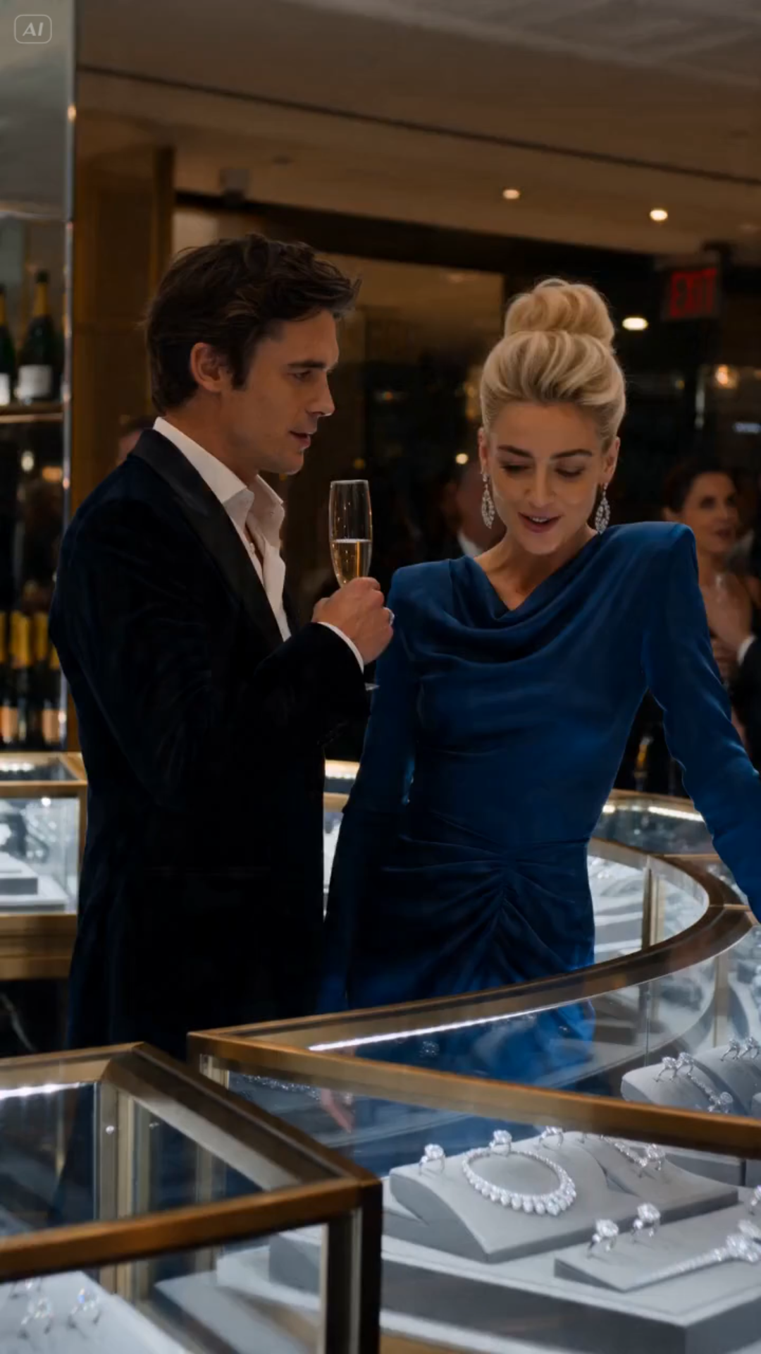 SHE LAUGHED AT HER EX-BOYFRIEND IN A LUXURY JEWELRY STORE… WITHOUT REALIZING HE OWNED THE ENTIRE COMPANY