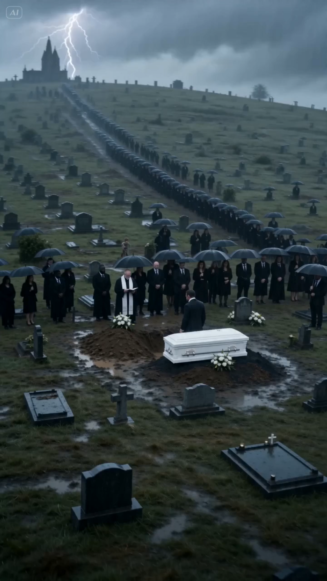 A LITTLE BOY STOPPED A BILLIONAIRE’S DAUGHTER’S FUNERAL — THEN ACCUSED THE STEPMOTHER OF BURYING HER ALIVE (PART 1)
