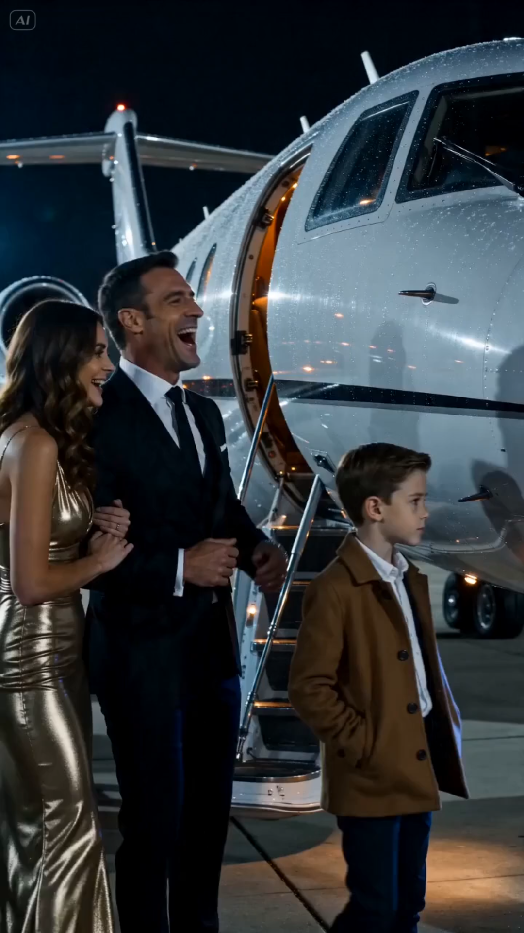 THE BILLIONAIRE MOCKED A LITTLE BOY AT HIS PRIVATE JET PARTY — THEN THE AIRCRAFT CALLED THE CHILD BY NAME