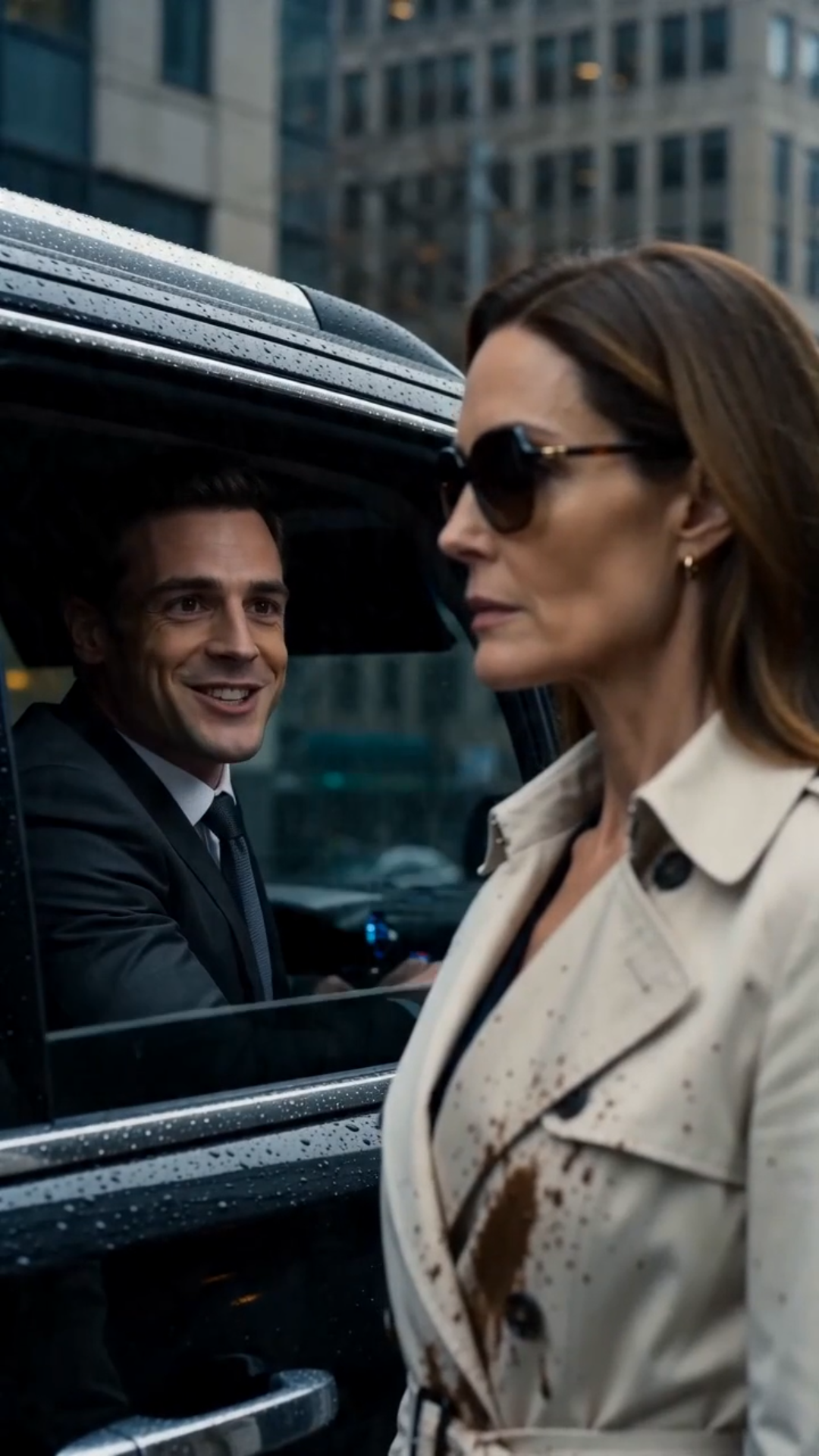HE SPLASHED MUD ON A STRANGER AND LAUGHED—THREE HOURS LATER, HE WALKED INTO A BOARDROOM AND REALIZED SHE OWNED HIS CAREER