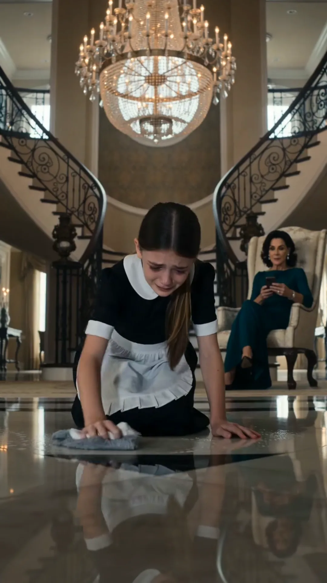 A Millionaire Came Home Early and Found His 15-Year-Old Daughter Scrubbing the Floor—Then He Asked One Question