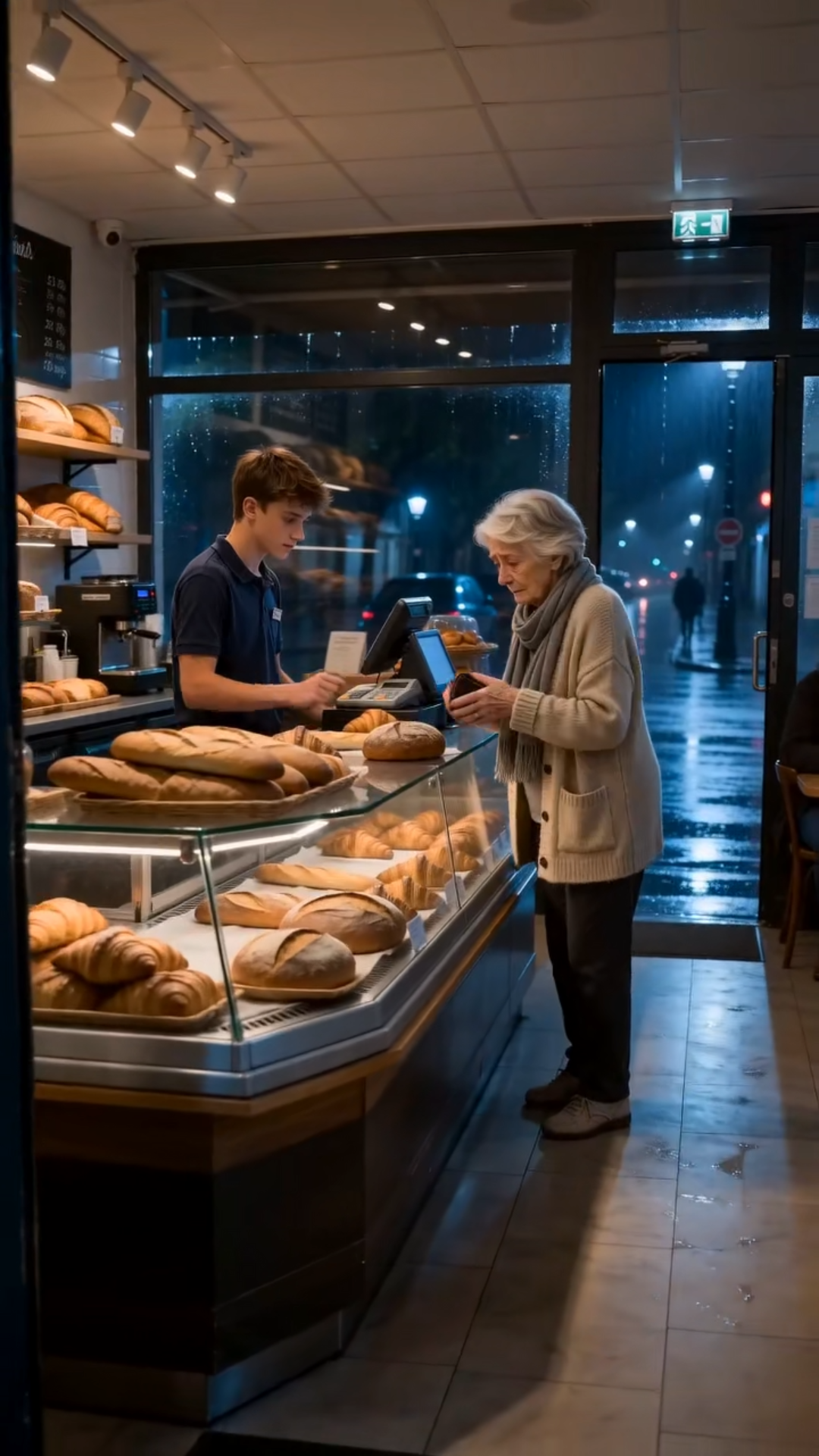Il paie le pain d’une vieille dame avec son dernier billet… sans savoir pourquoi elle était vraiment venue dans cette boulangerie