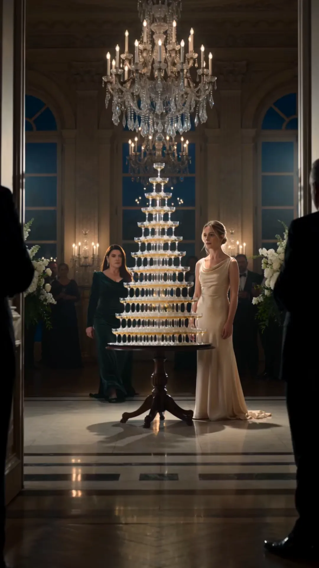 Elle a accusé Sophie d’avoir détruit la tour de champagne… puis la caméra du château a révélé ce qu’elle cachait depuis des années