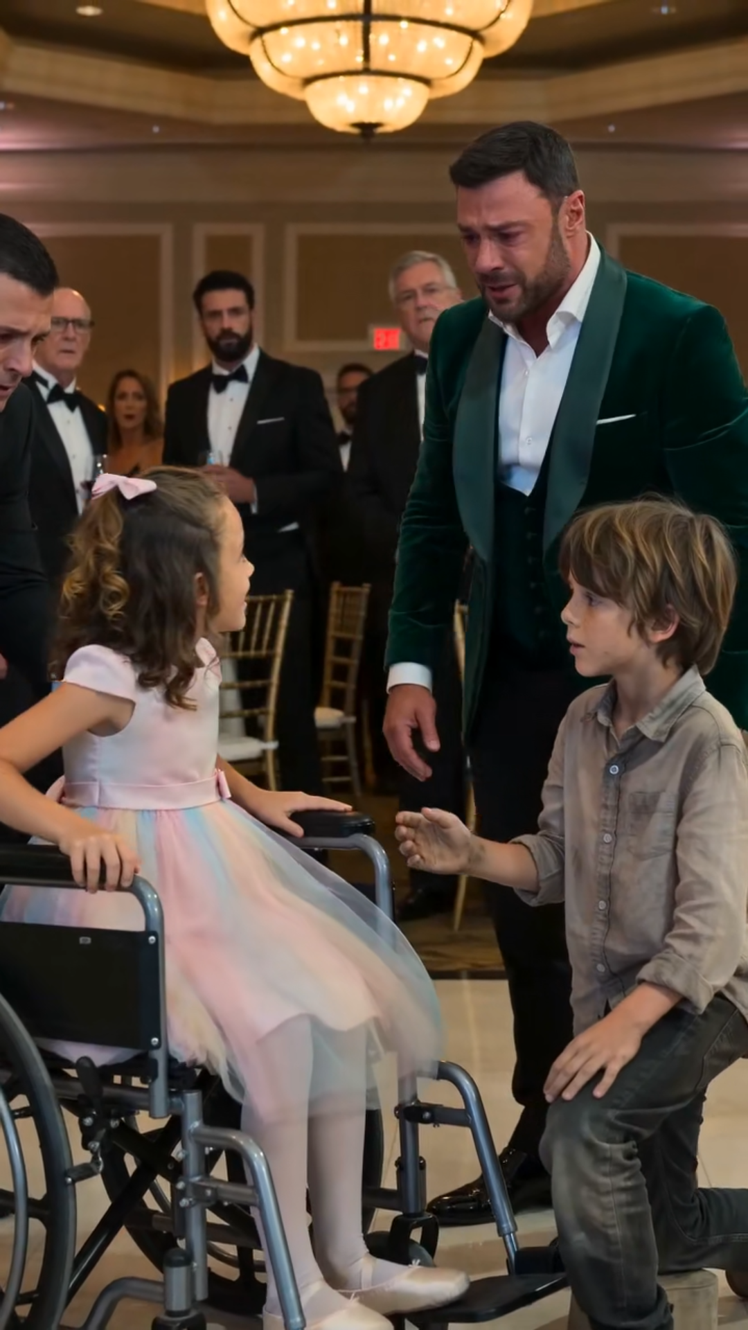 **« Reste loin de ma fille ! » cria le milliardaire… mais quelques minutes plus tard, ce garçon pauvre fit pleurer toute la salle**