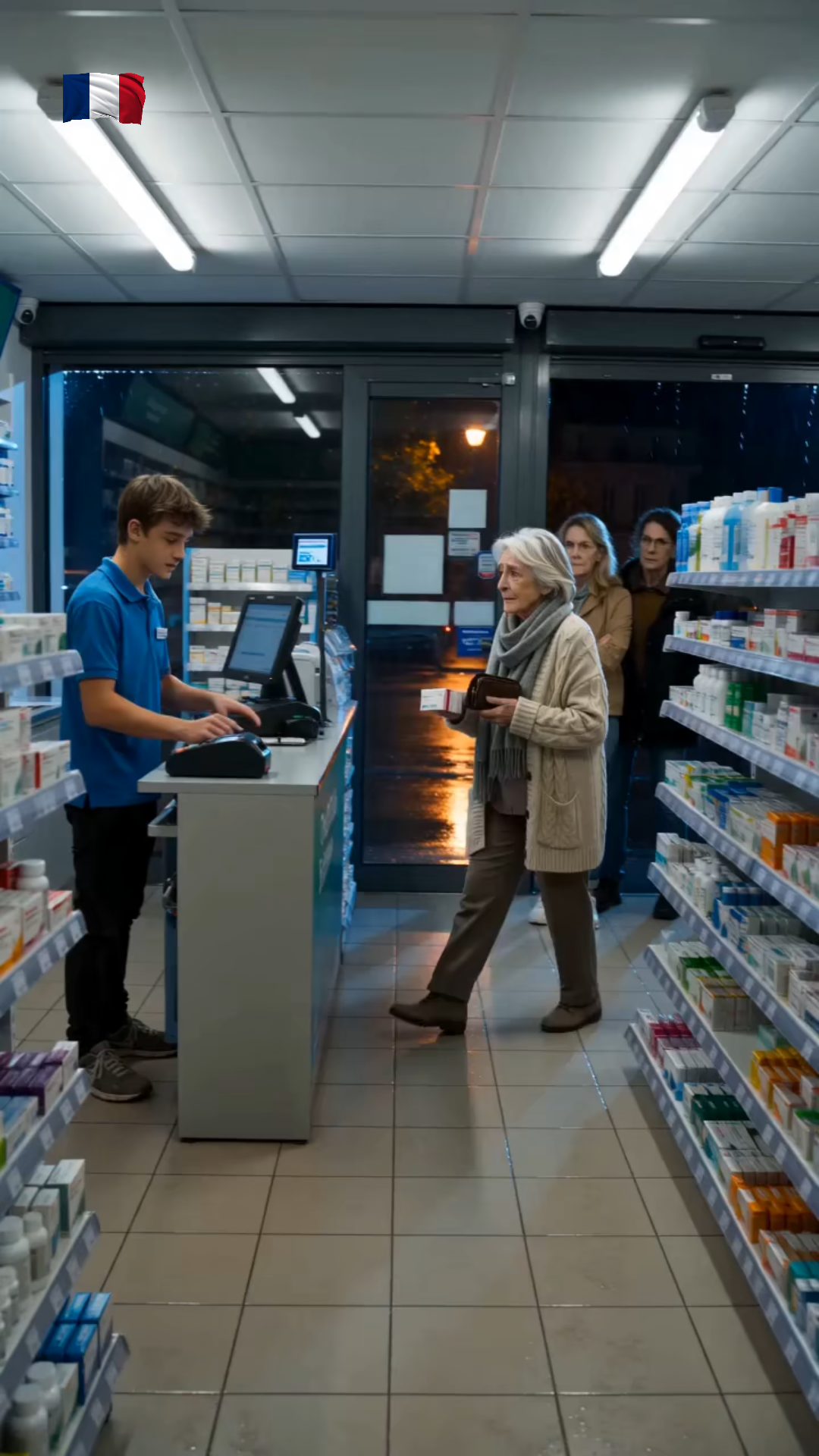 « Vous n’avez pas le droit de payer pour elle ! » — Quelques minutes plus tard, la vieille dame passa un appel qui bouleversa la vie du jeune caissier