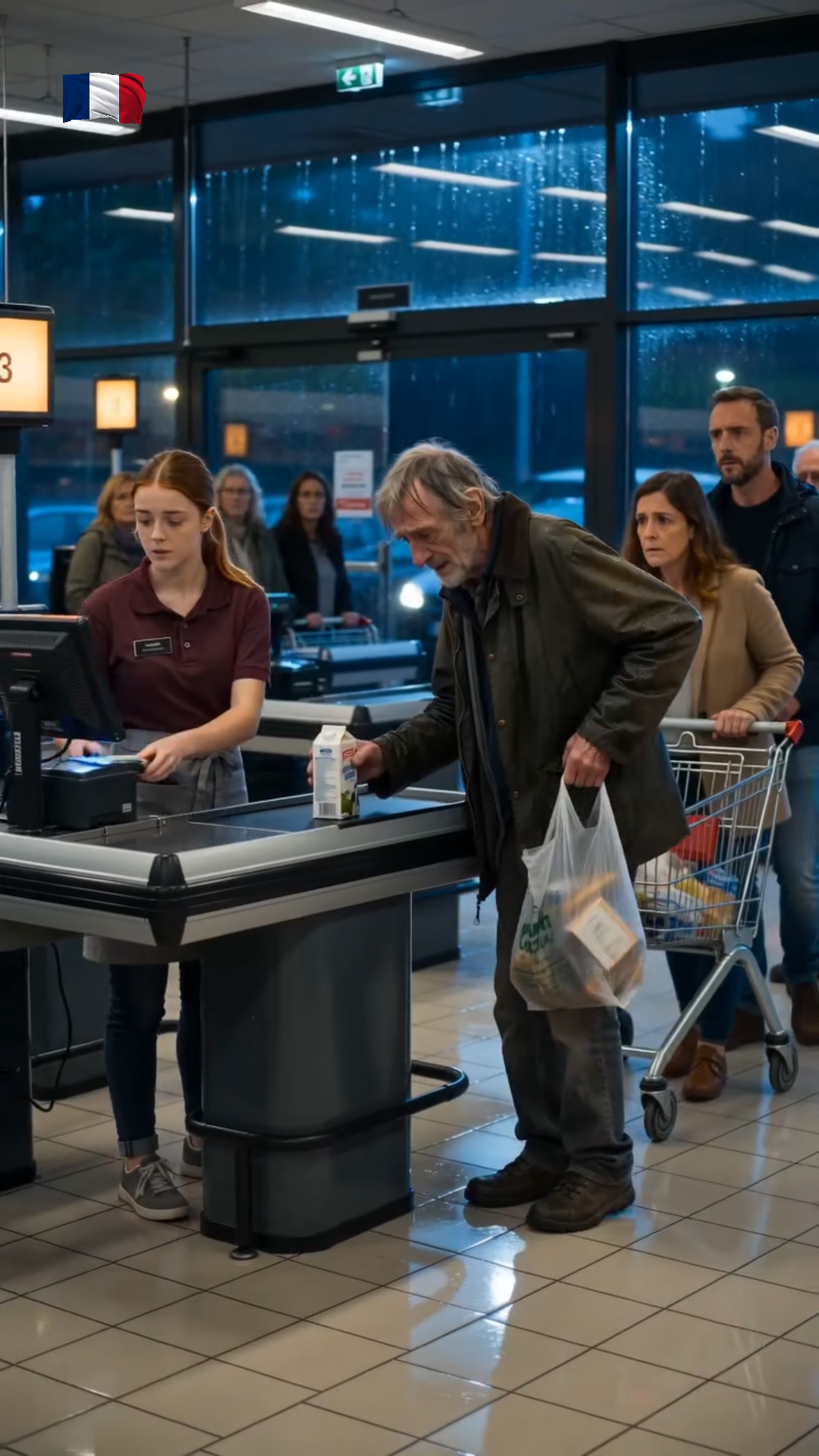 « Rendez votre badge. Vous êtes renvoyée » — Puis l’homme qu’Emma venait d’aider passa un appel qui fit trembler tout le supermarché