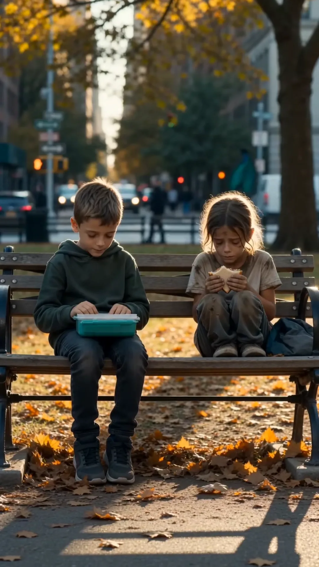 A Millionaire Followed His Son to the Park—Then Saw Who He Was Secretly Sharing His Lunch With