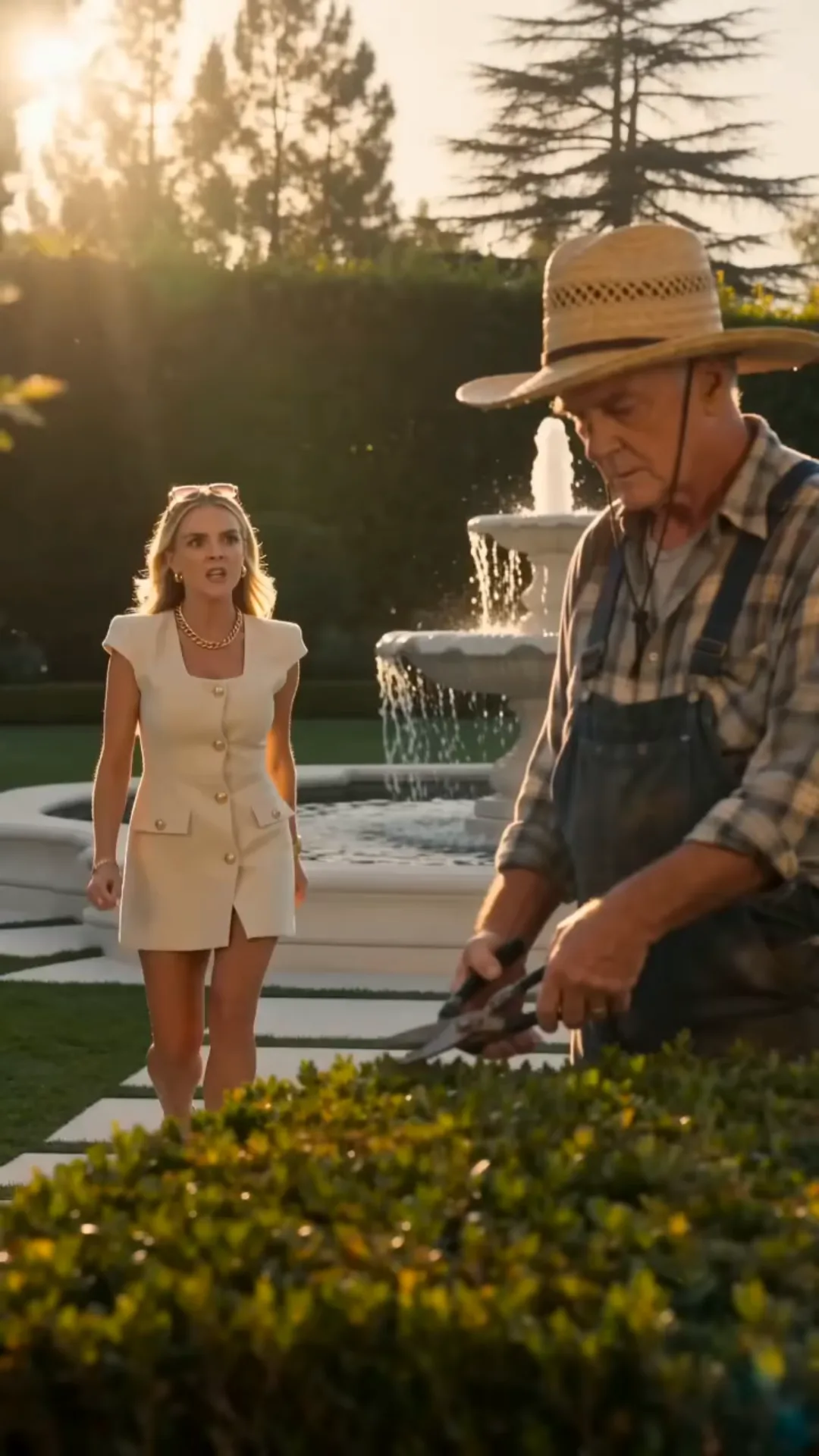 She Threw Muddy Water on an Old Gardener at a Beverly Hills Mansion—Then He Pulled Out One Letter and Her Fiancé Went Pale