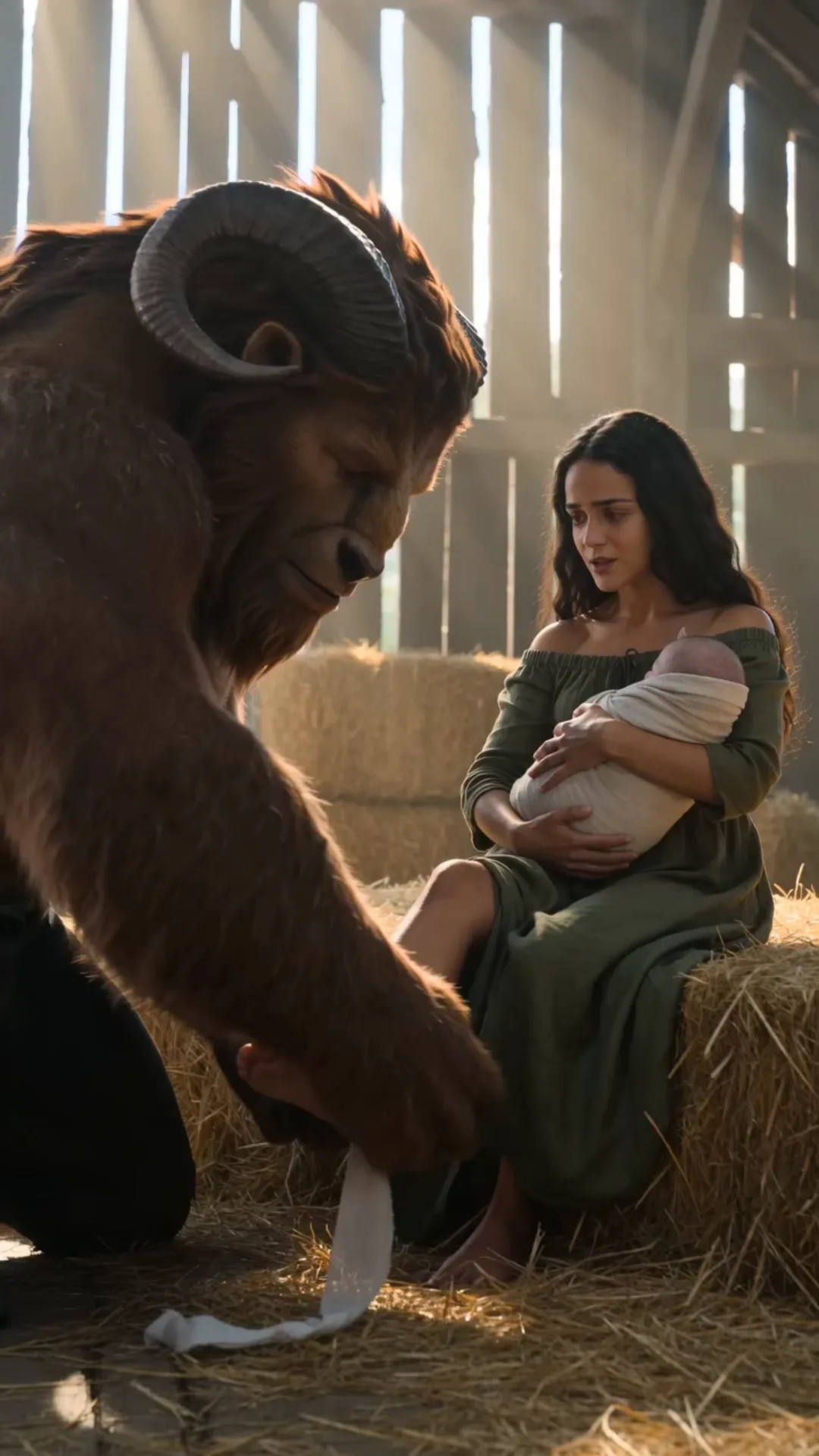 SHE CALLED THE MINOTAUR A MONSTER—THEN HE SAW THE HORNS ON HER BABY AND REALIZED WHO THE FATHER WAS