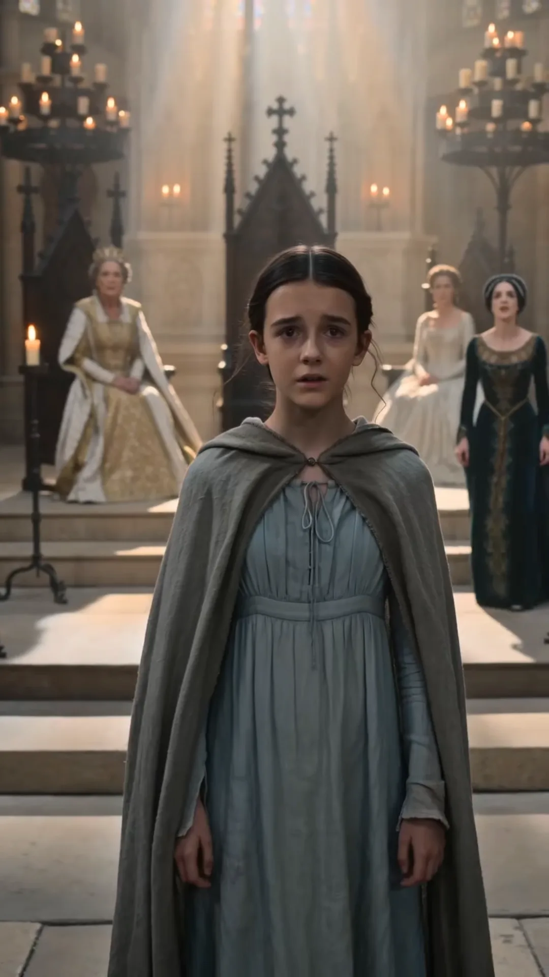LA BANNIE ENTRA DANS LA CHAPELLE ROYALE — PUIS TOUTES LES STATUES S’INCLINÈRENT DEVANT ELLE