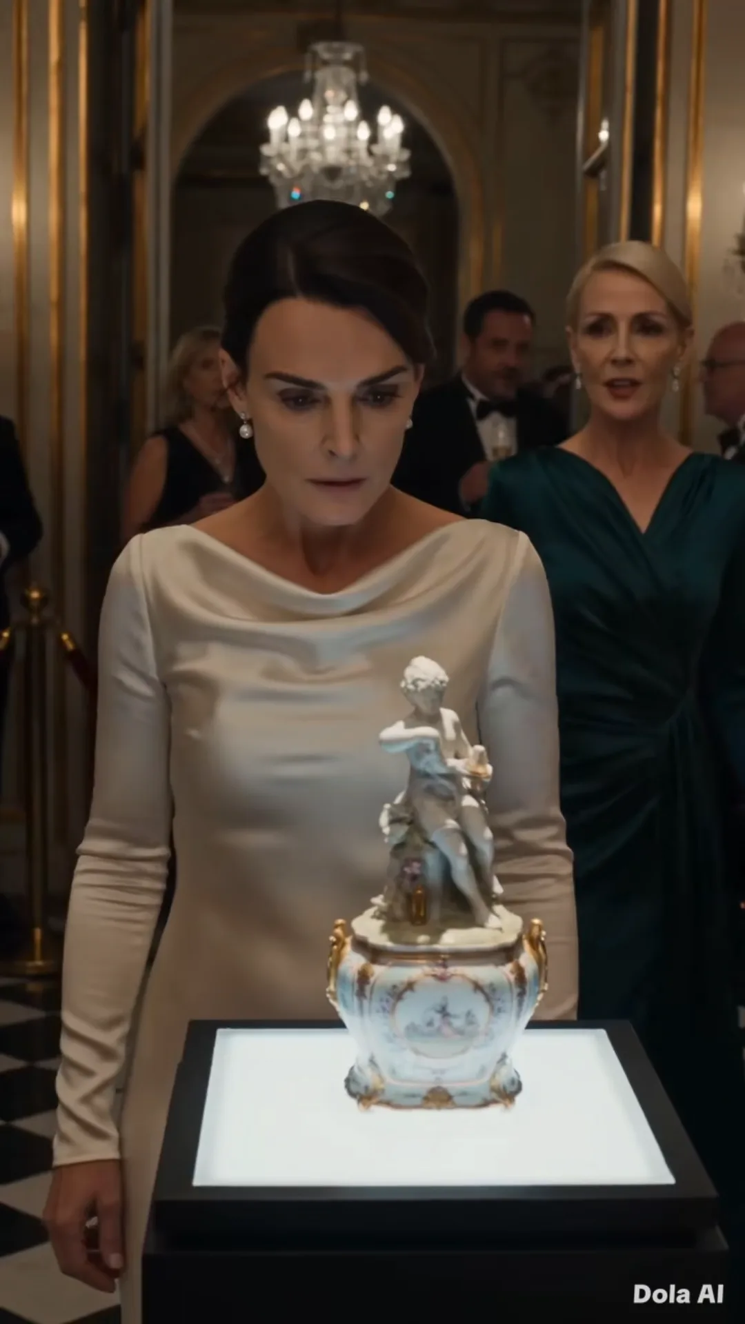 Dans une exposition privée à Paris, Victoria fait briser une porcelaine à 5 millions puis accuse Camille — mais l’objet cassé révèle une capsule que sa famille voulait garder fermée