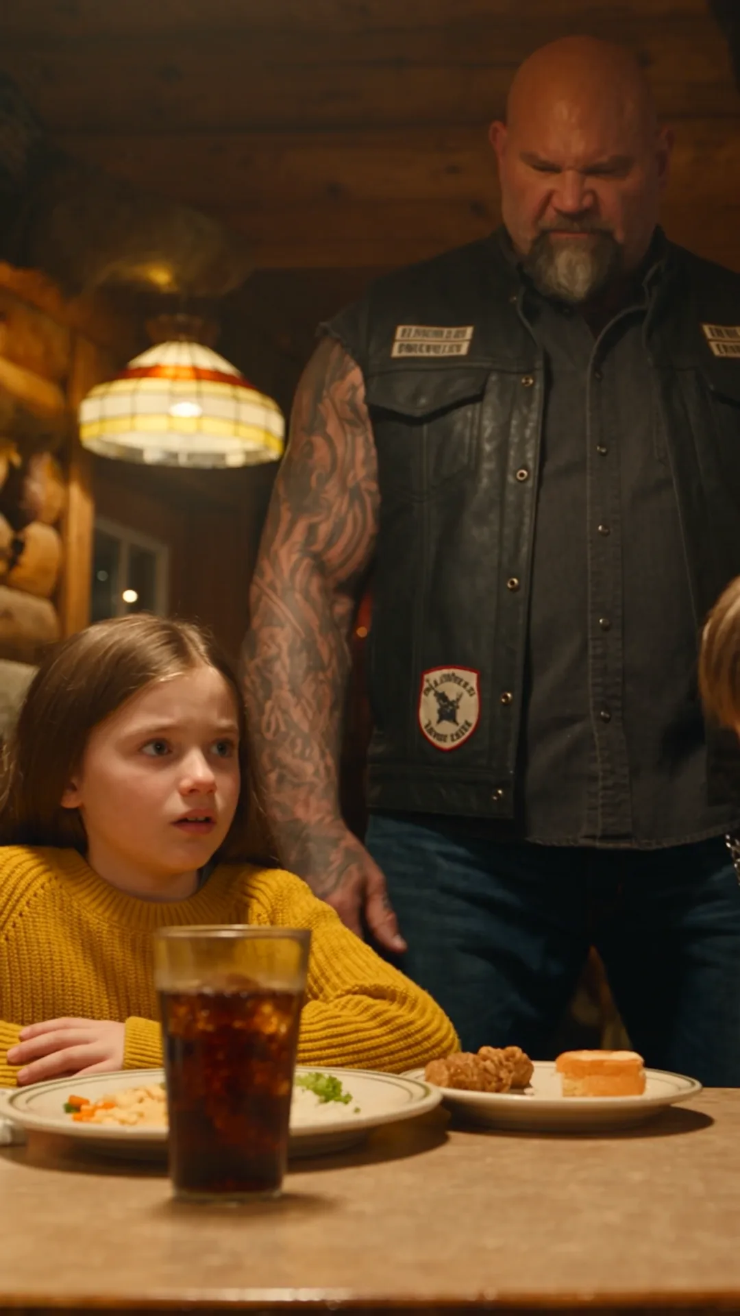 A Biker Grabbed Her 7-Year-Old Daughter in a Crowded Diner—Then the Lights Went Out and He Said, “This Is How Your House Fire Started.”
