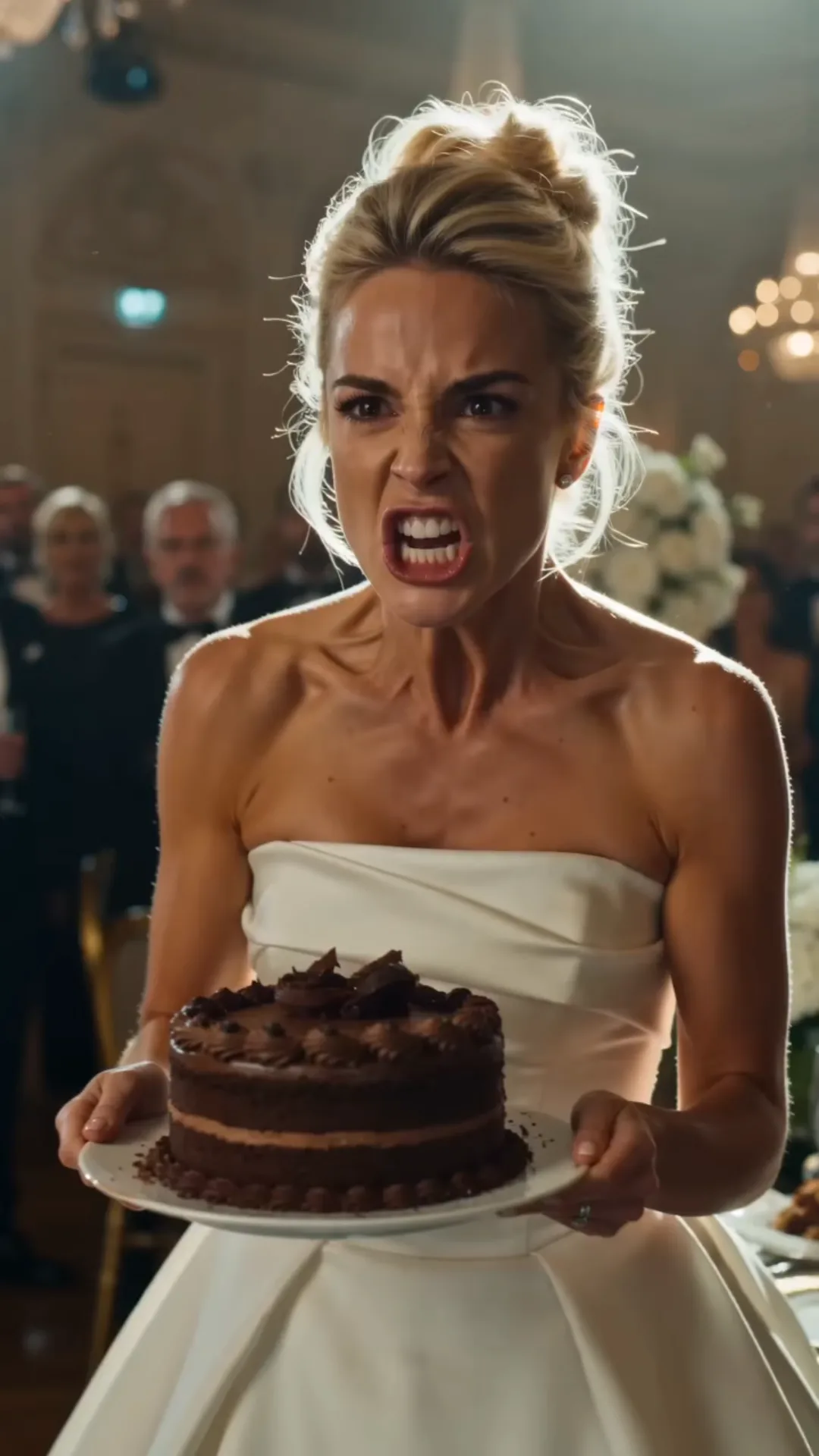À son mariage, Claire jette un gâteau au visage d’Elena — puis Daniel révèle qu’elle vient d’humilier la propriétaire… et celle qui détient les preuves