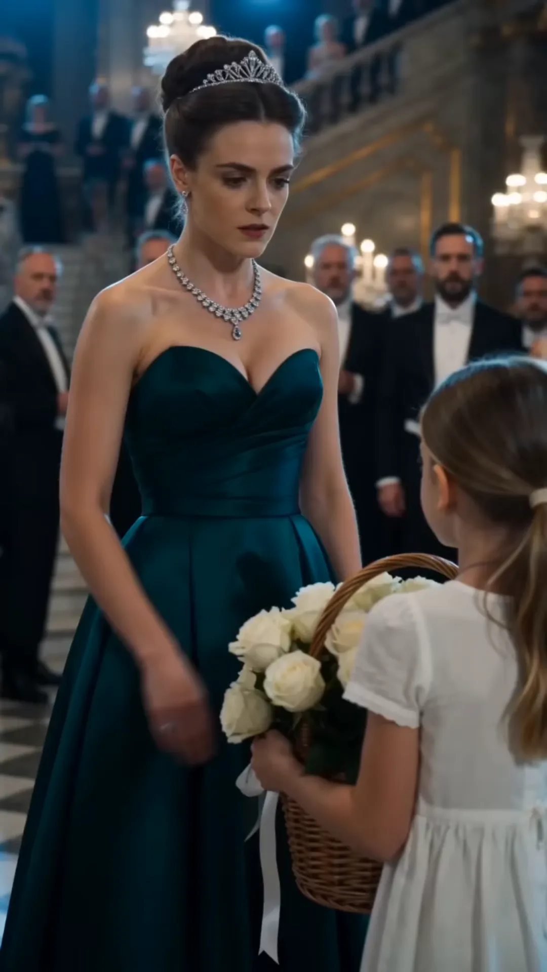 A Princess Humiliated a Poor Flower Girl at the Royal Gala—Then the Queen Saw Her Necklace and Cried, “My Granddaughter!”
