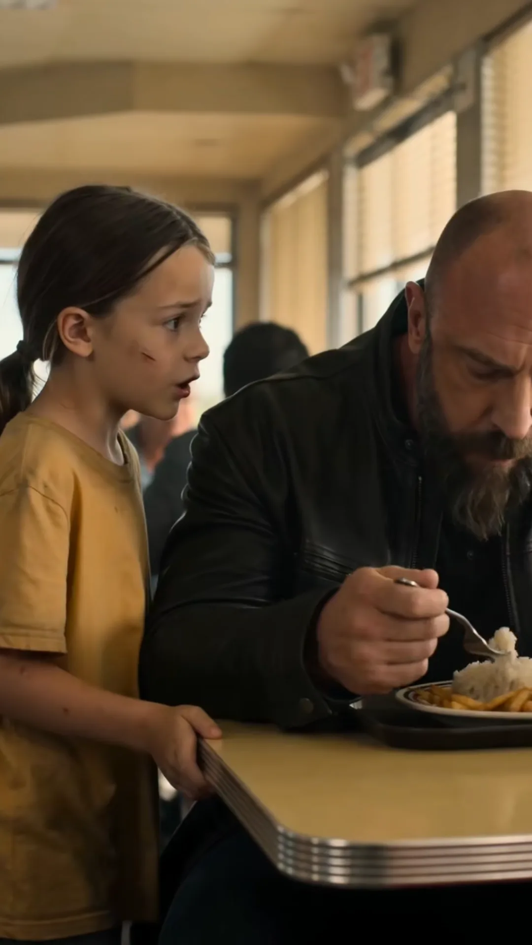 A Little Girl Whispered to a Biker, “That’s Not My Dad”—Then She Touched His Wolf Patch and Said, “Mom Told Me to Find You.”