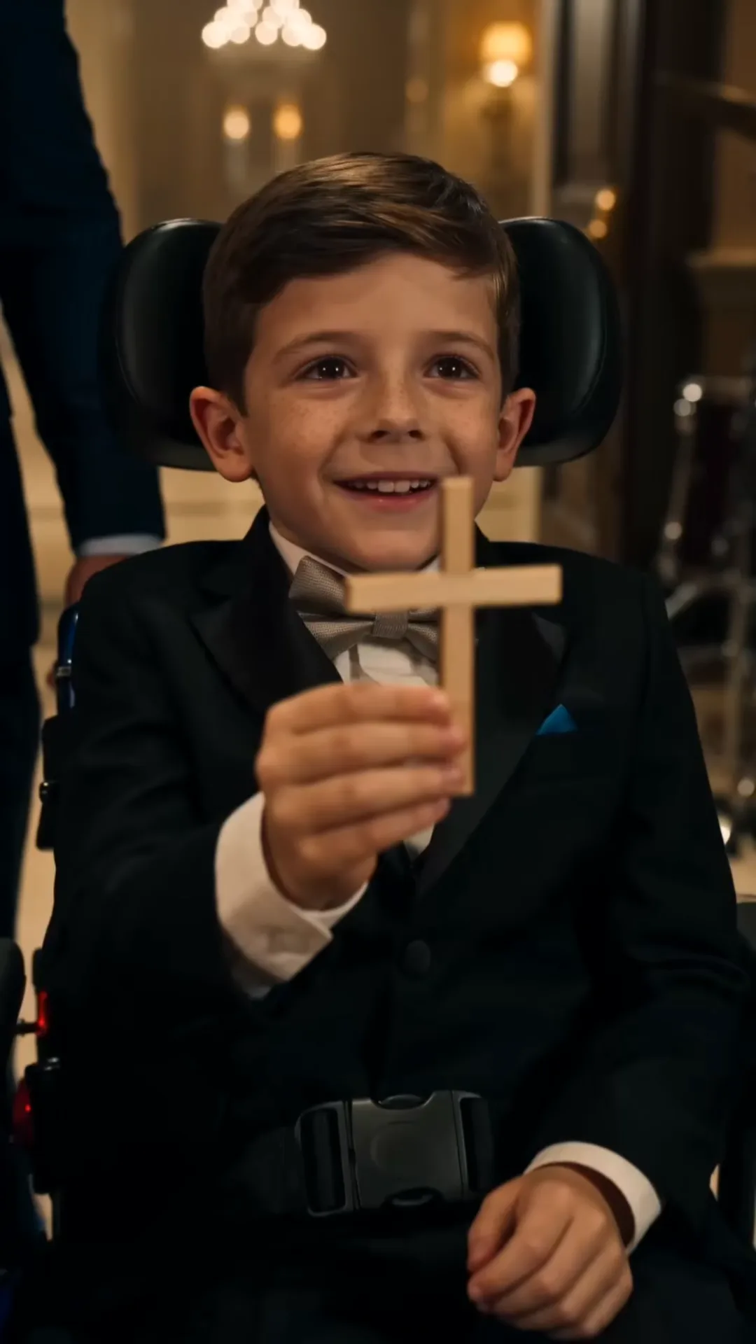 A Wealthy Woman Crushed a Disabled Boy’s Handmade Gift Under Her Heel—Then His Father Walked In and the Entire Ballroom Went Silent