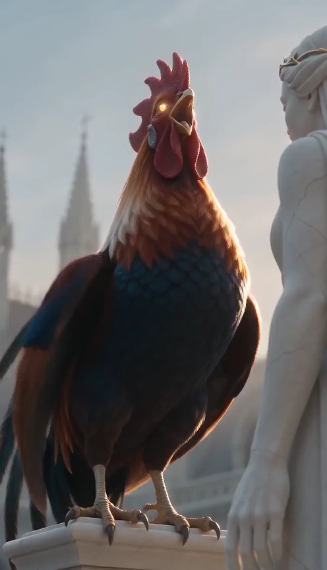 ILS L’AVAIENT CHANGÉE EN PIERRE COMME UNE IMPOSTURE — PUIS LE COQ SACRÉ CRIA TROIS FOIS DEVANT ELLE