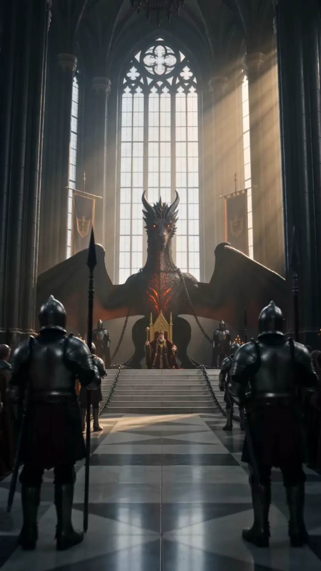 LE DRAGON ENCHAÎNÉ IGNORA LE ROI — PUIS S’AGENOUILLA DEVANT UNE SIMPLE SERVANTE