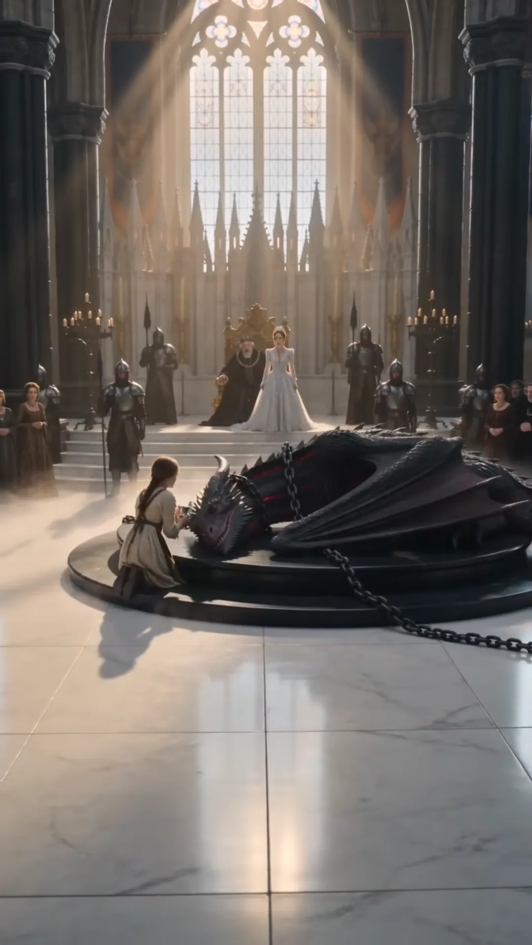 LA SERVANTE DONNA DE L’EAU AU DRAGON MOURANT — PUIS IL L’APPELA « PRINCESSE » DEVANT TOUTE LA COUR