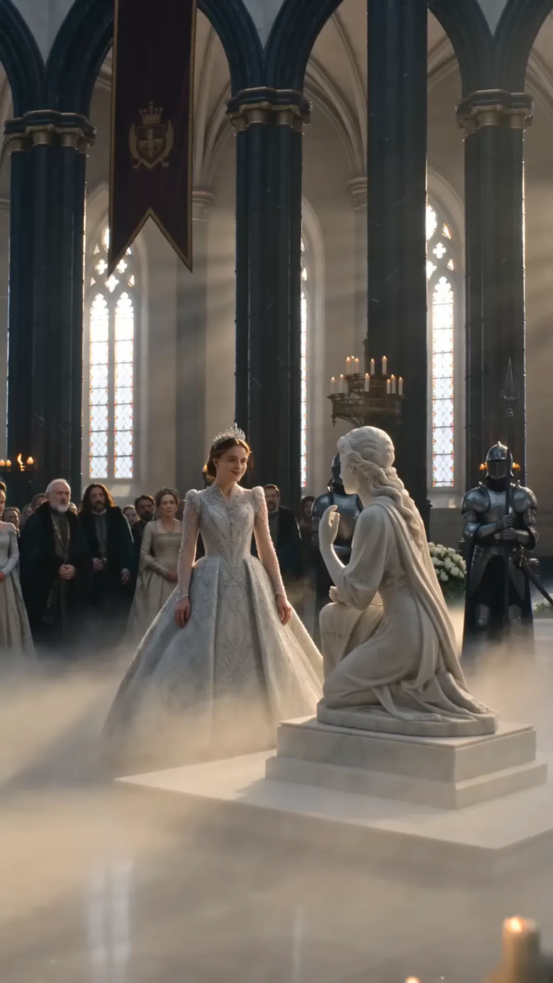 LA PRINCESSE TOUCHA LA STATUE MAUDITE — PUIS SA PROPRE MAIN COMMENÇA À DEVENIR PIERRE