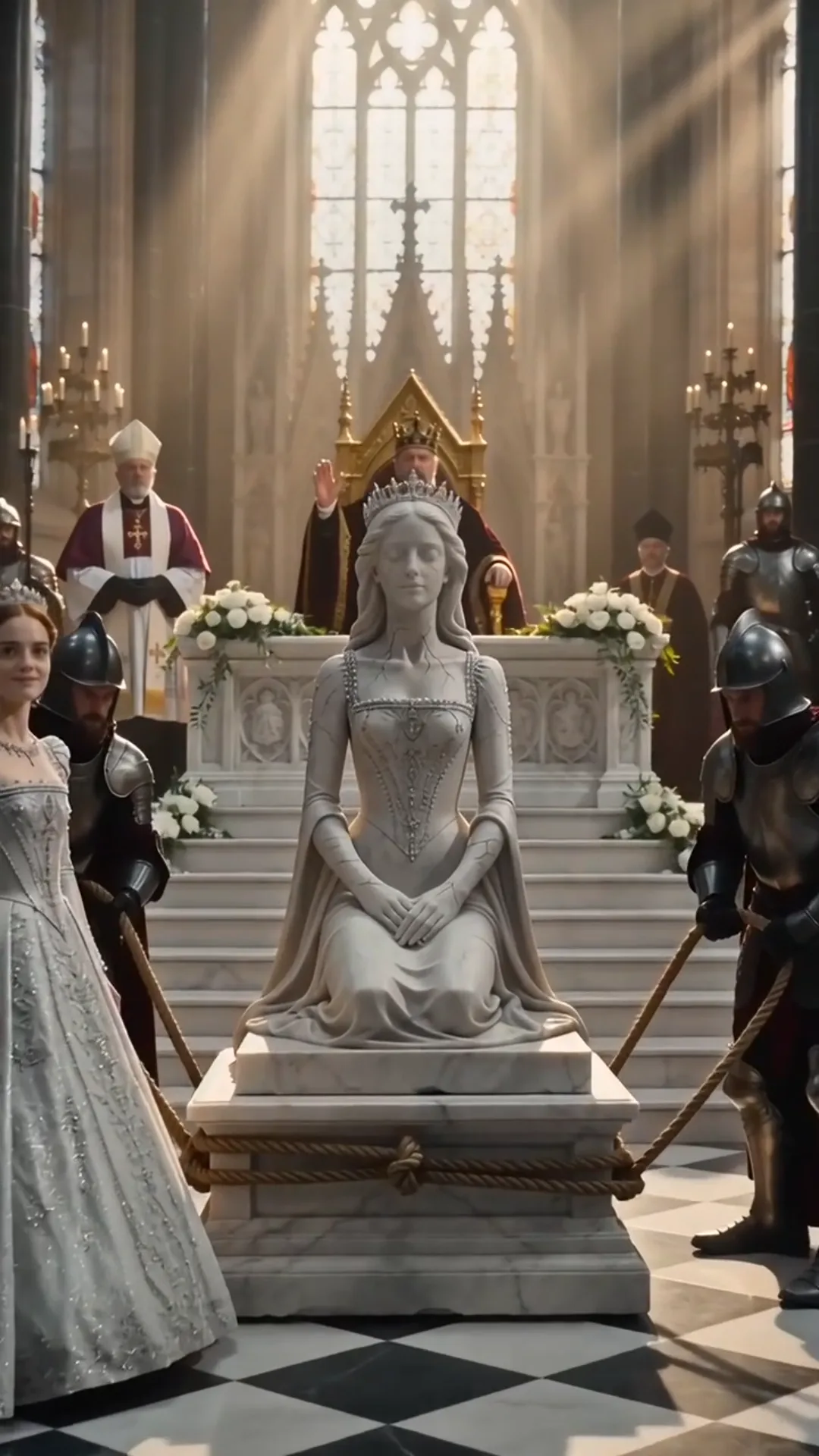 LE ROI ORDONNA D’ENTERRER LA STATUE — PUIS LES CLOCHES DU COURONNEMENT SONNÈRENT POUR LA FILLE QUE LE ROYAUME AVAIT EFFACÉE