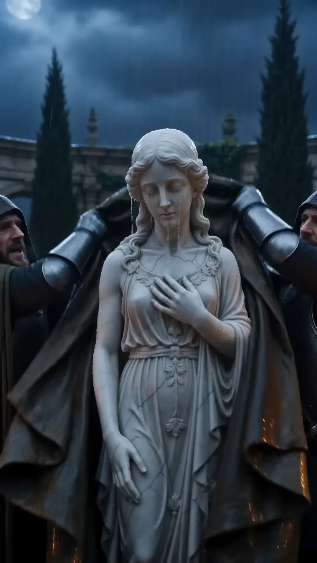 LA PRINCESSE ABANDONNA LA FILLE DE PIERRE SOUS L’ORAGE — PUIS CHAQUE GOUTTE DE PLUIE DEVINT DE L’OR