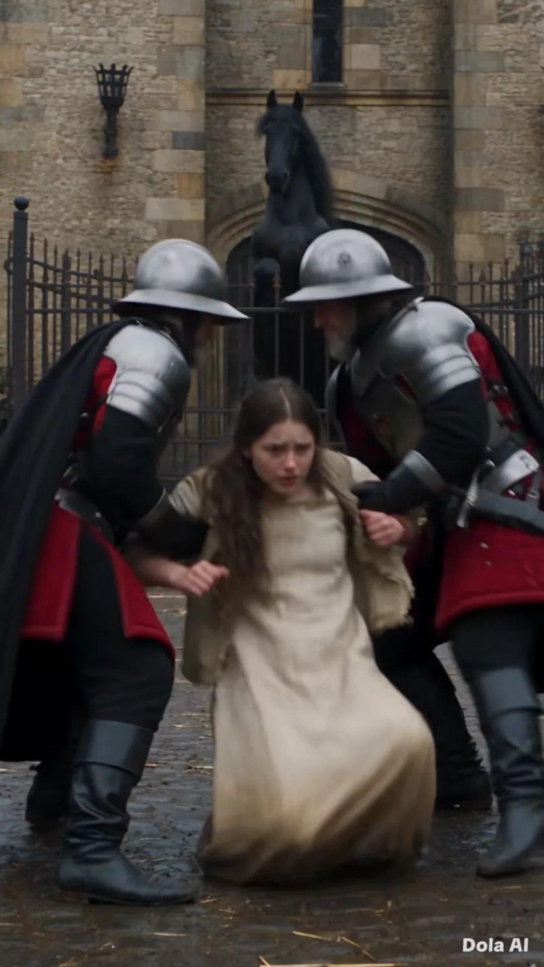 👑 LA PRINCESSE JETA UNE ORPHELINE DEVANT LE CHEVAL LE PLUS MEURTRIER DU ROI — PUIS L’ANIMAL S’AGENOUILLA EN RECONNAISSANT LE RUBAN DE SA MÈRE