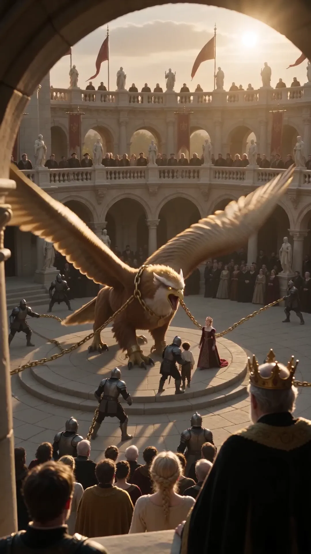 THE PRINCESS MOCKED A SERVANT’S SON—THEN THE SACRED GRIFFIN BOWED BEFORE HIM