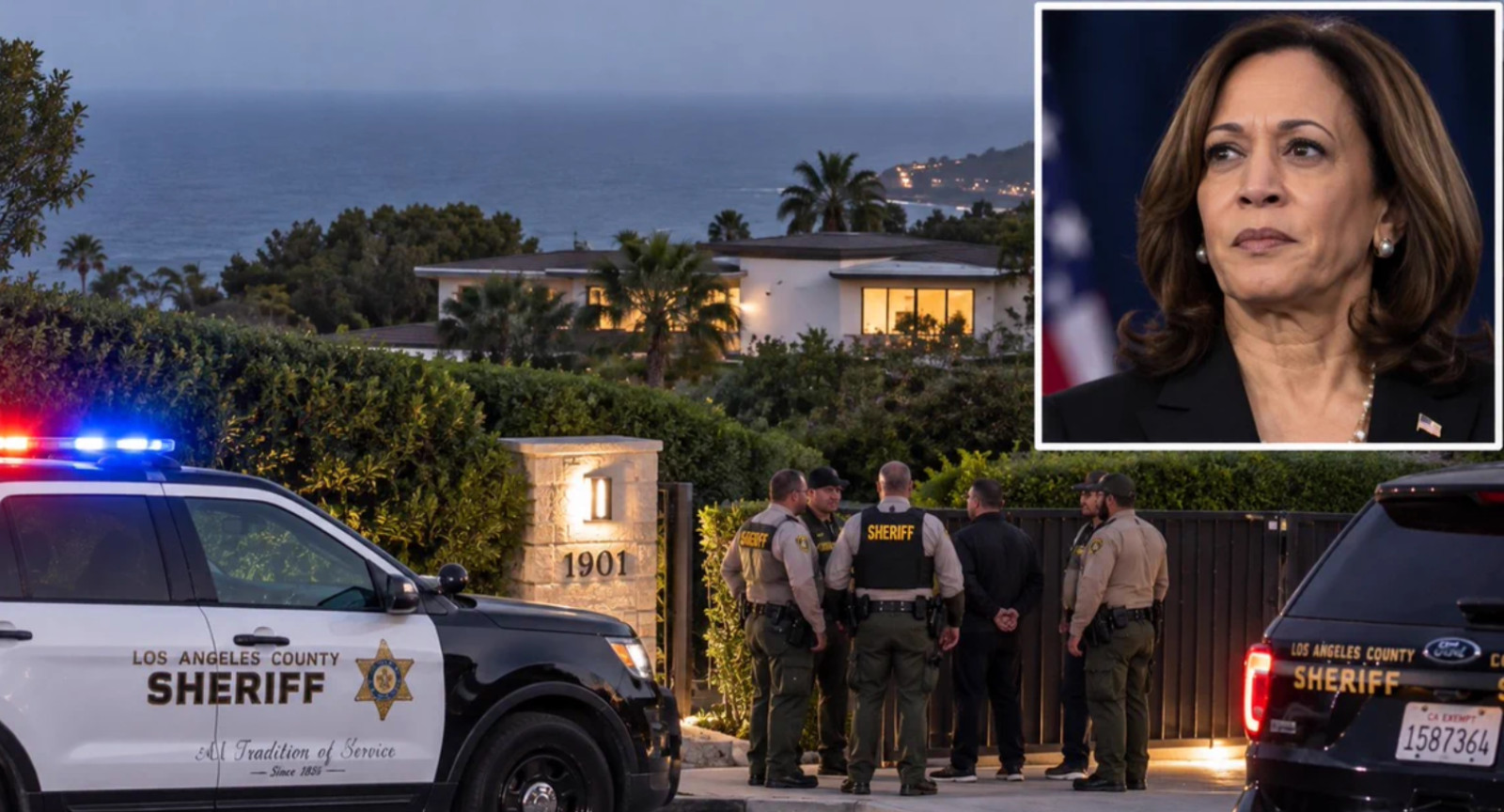BREAKING: Police Rush to Kamala Harris' Home After Woman Found on Property