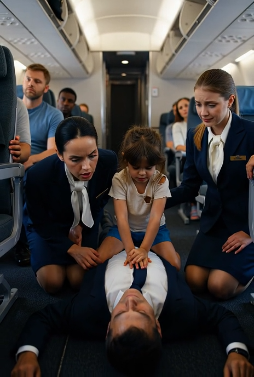 No one noticed the poor little girl on the plane… until she saved a billionaire—and his whisper changed everything…